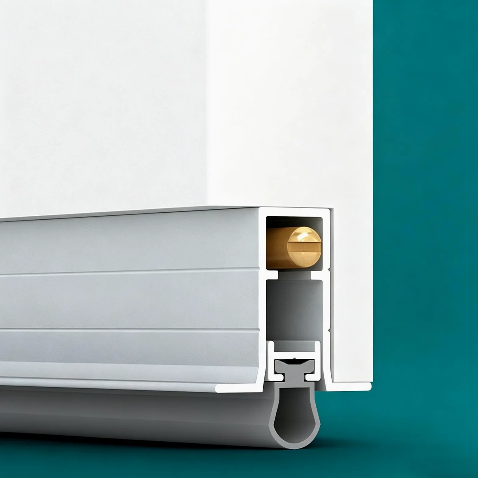 Paraspifferi Sottoporta Guarnizione Inferiore Della Porta Scomparsa Automatico | 70 76 80 85 90 cm Lunga Guarnizione Inferiore Porta Forma T, Riempitivo Fessure Sotto La Porta Rispar(91cm(35 3/4"))