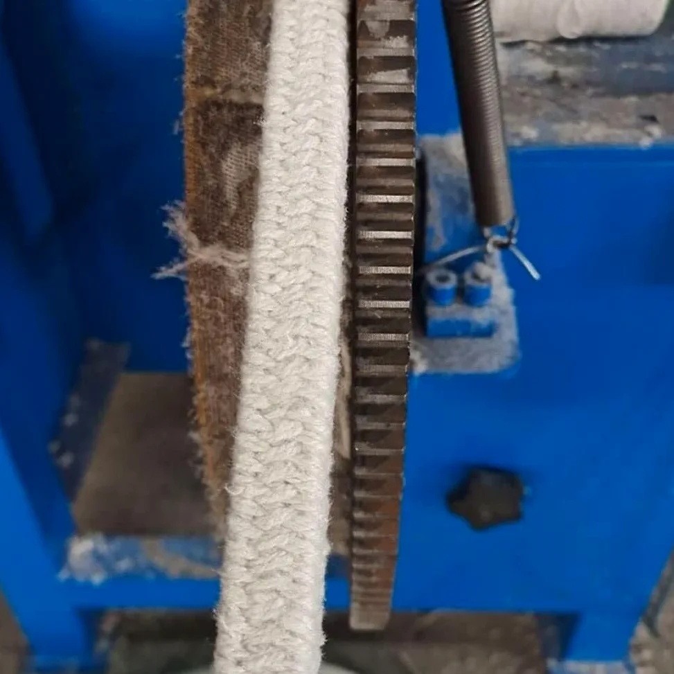 Filo di tenuta in fibra di ceramica intrecciata, quadrato, lunghezza 5 m, spessore 6-50 mm, resistente al calore, come guarnizione di ricambio per porte del radiatore, stufe | Diametro: 50 mm