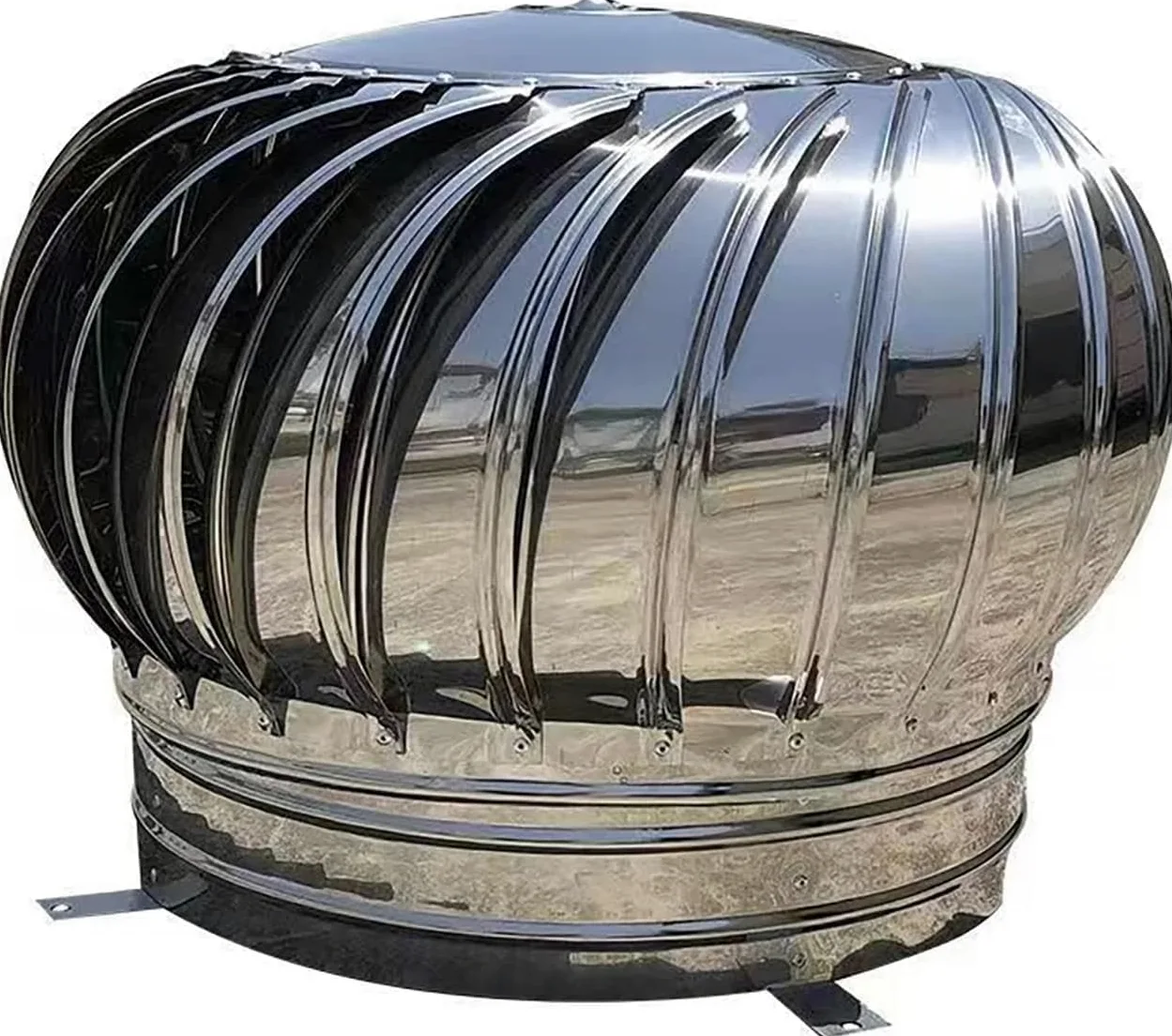 Comignolo Rotante azionato dal Vento, Copertura in Acciaio Inox 304 Resistente alle intemperie, rotatore per Camino, previene Il riflusso, Adatto per Uso Domestico e Commerciale.