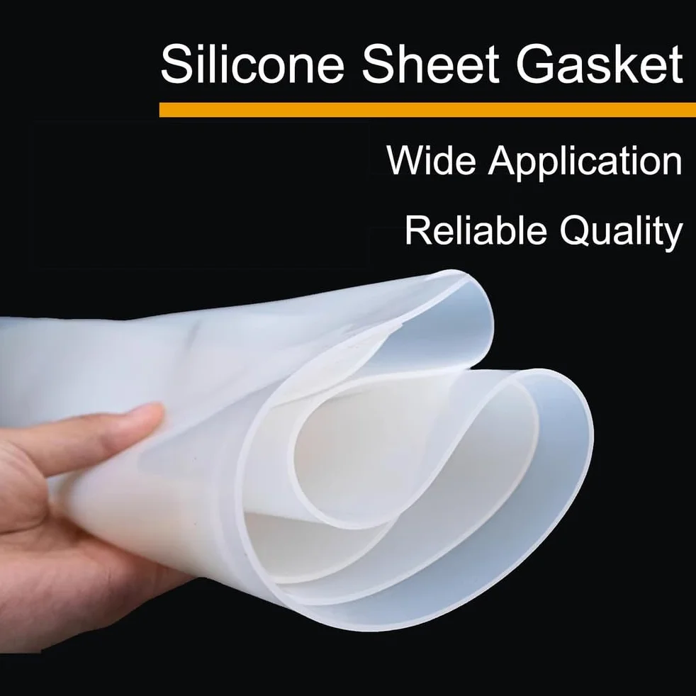 Guarnizione Silicone 0.6m*1.2m*4mm Foglio Gomma Impermeabile Alta Resistenza Calore Isolamento Forno Motore Cucina