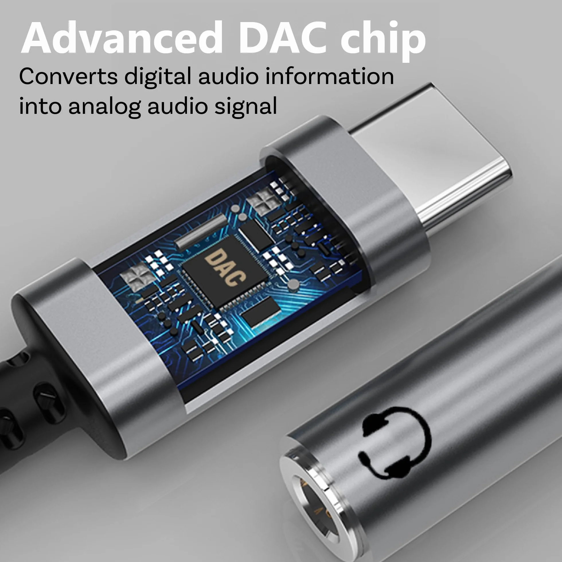 MMOBIEL Adattatore USB-C a Jack per Cuffie 3, 5mm TRRS – 32Bit/384Khz - Cavo Adattatore da USB-C ad Aux Compatibile con Samsung S26 S25 S24 S23, iPad, iPhone 17 16 15 e Altro – Alluminio