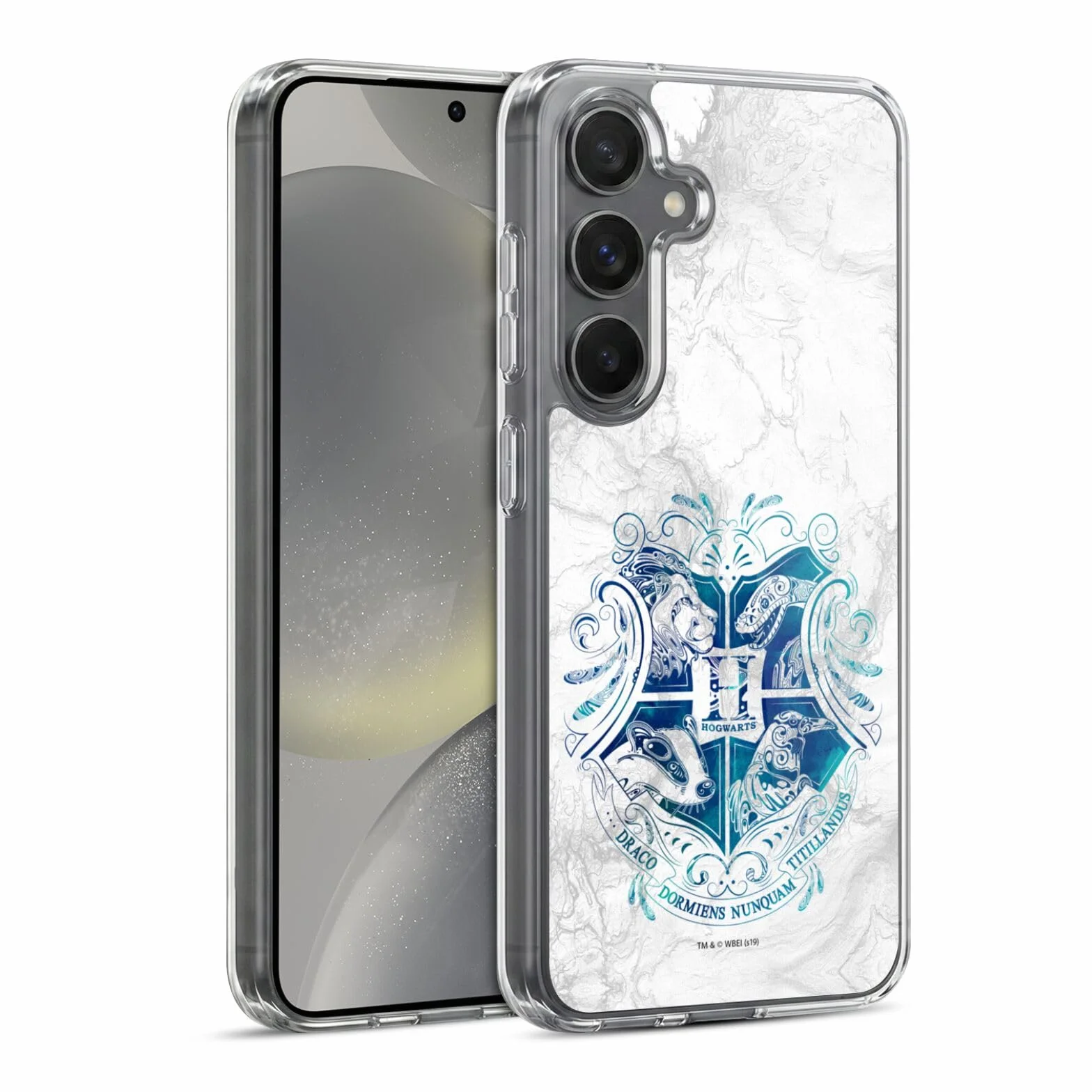 Head Case Designs Licenza Ufficiale Harry Potter Hogwarts Aguamenti Deathly Hallows IX Custodia Cover in Morbido Gel Compatibile con Samsung Galaxy S24 5G
