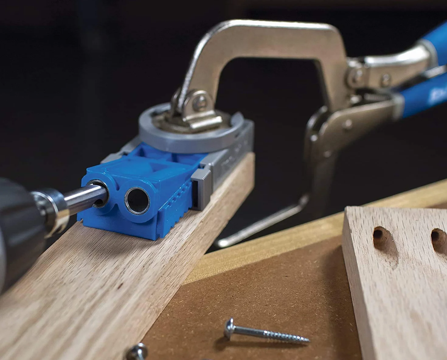 Kreg Jig R3 Kit Falegnameria Sistema Foratura Materiali 12-38mm con Accessori Custodia