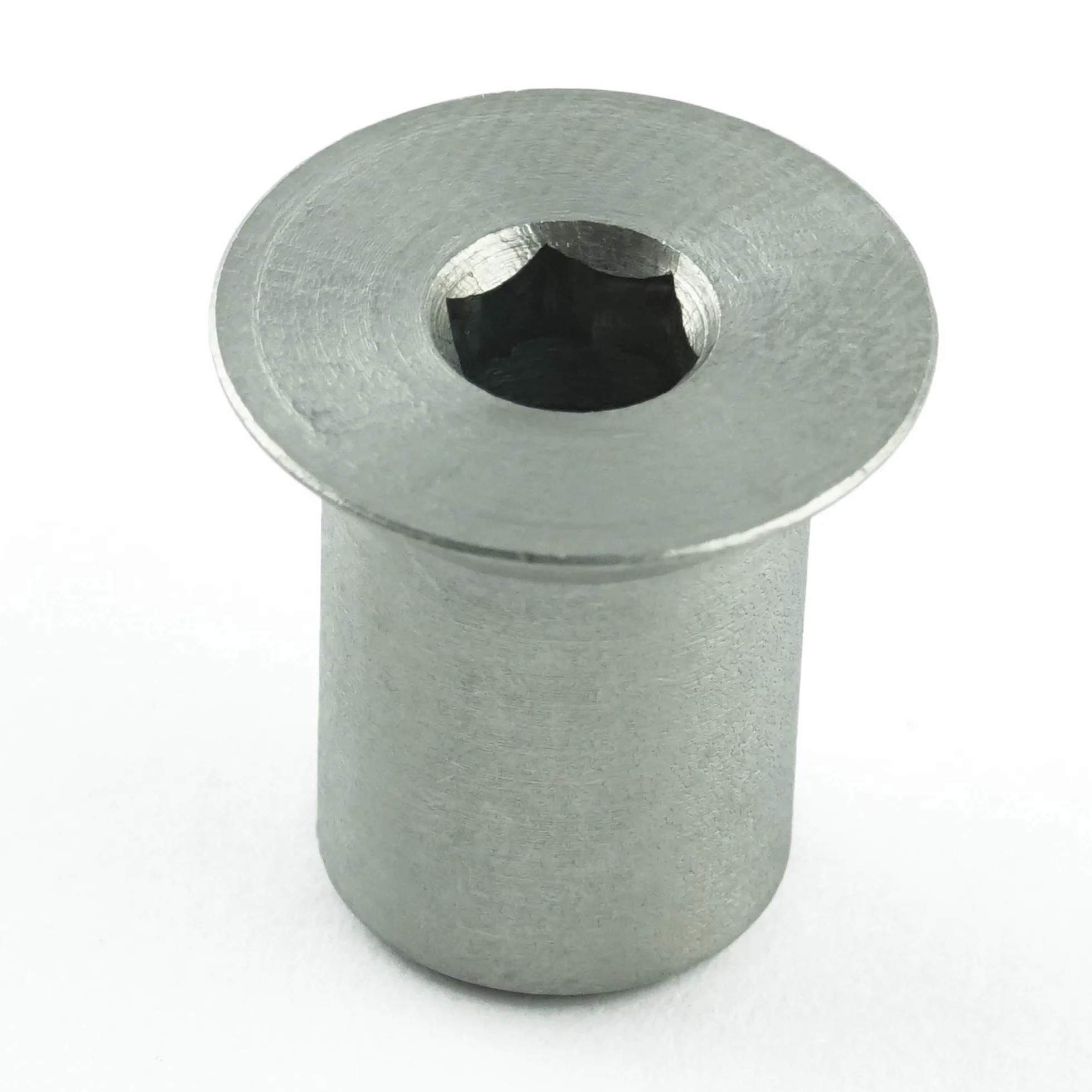 Dadi a manicotto M6 x 16 mm testa svasata esagono incassato Acciaio inox A1 1.4305