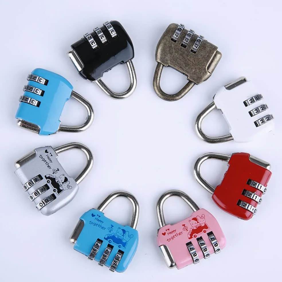 Lucchetti a combinazione， Lucchetti per valigie Lucchetto con codice for bagagli, valigie, zaini e borse, lucchetto for armadietti, lucchetto for cassetti(B,B)