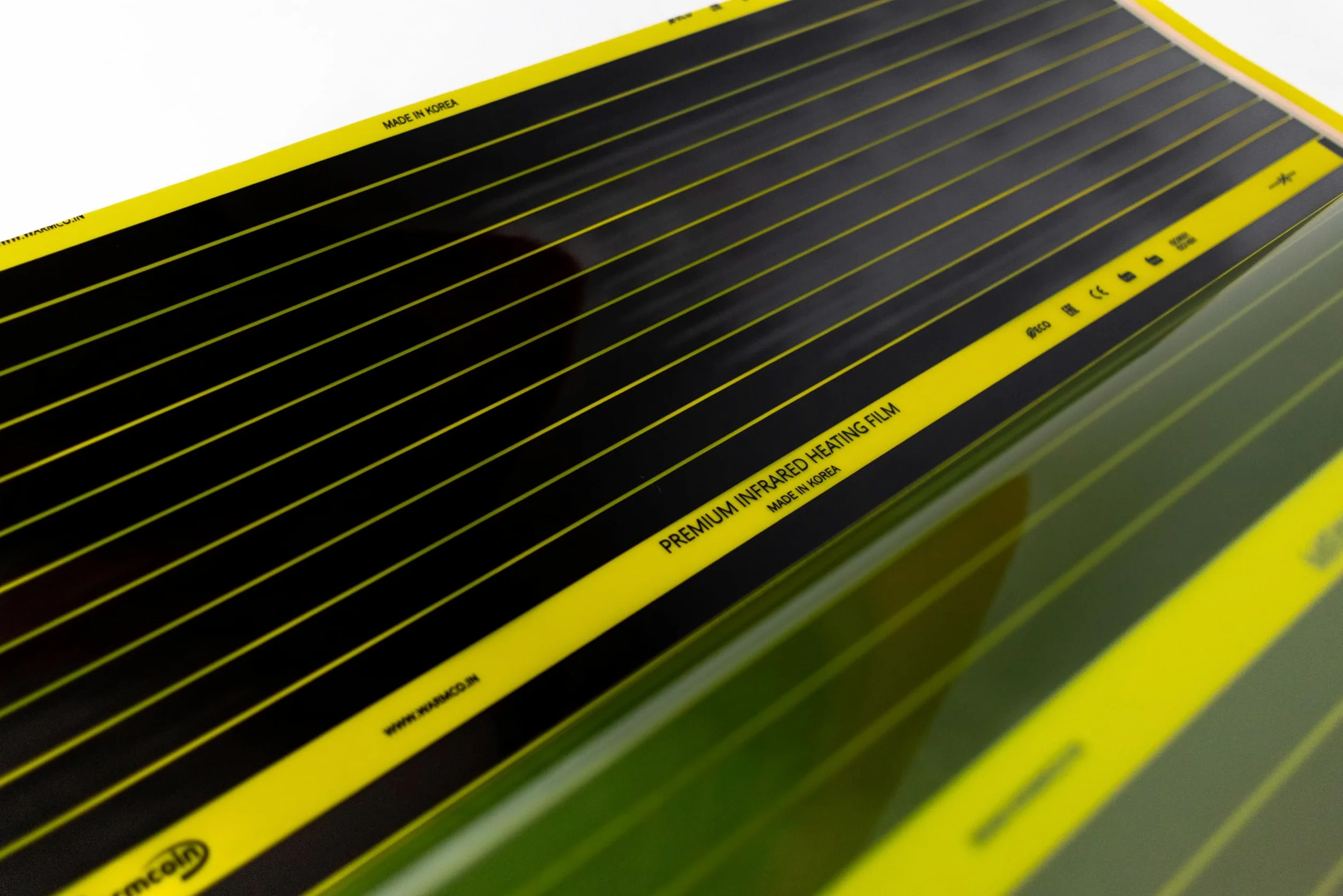 PTC - Pellicola riscaldante a infrarossi, 100 cm, set da 190 W/m², soluzione di riscaldamento a risparmio energetico e costi per nuovi edifici e ristrutturazioni (5 m)
