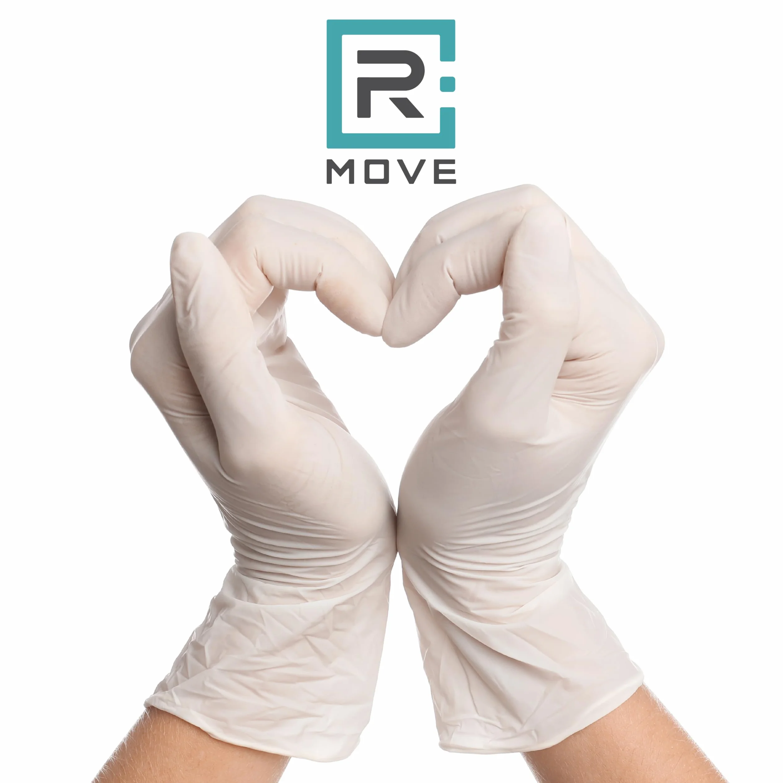 Guanti in lattice monouso R MOVE 1000 5,7gr senza polvere alta sensibilità 10 scatole da 100 guanti dispositivo medico L