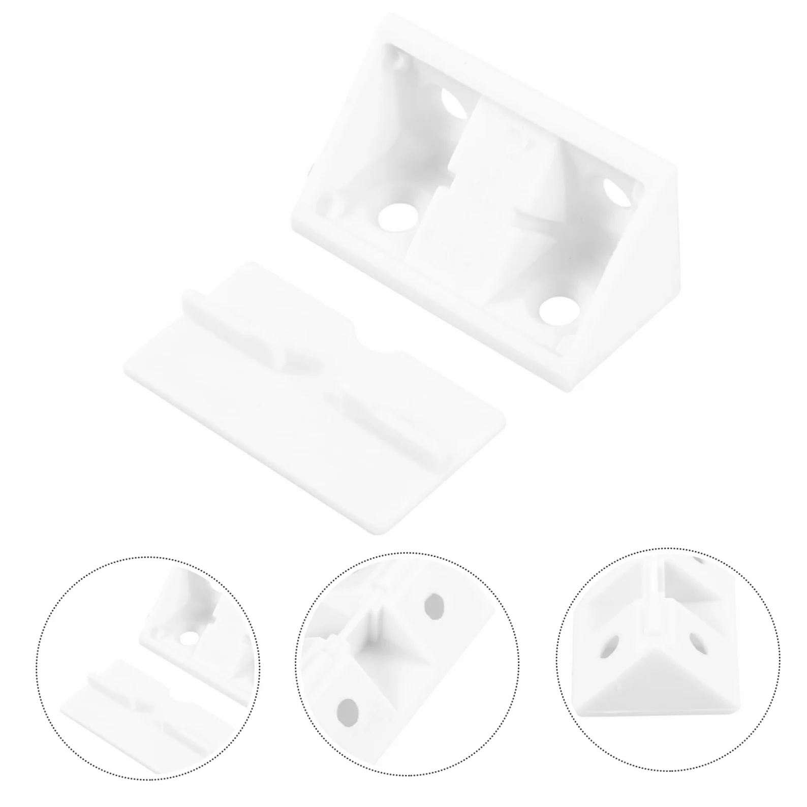 jojofuny 100pezzi Staffe Angolari Copertura Per e Facile Installare e Resistente Per e