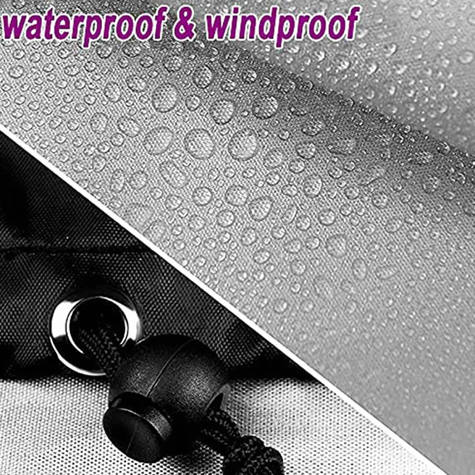 Copertura Telescopio da Esterno 420D Oxford Tessuto Antipioggia Antipolvere Resistente al Sole Borsa Cappuccio con Coulisse Regolabile Telo Copertura Telescopio,47 * 63inch,Silver