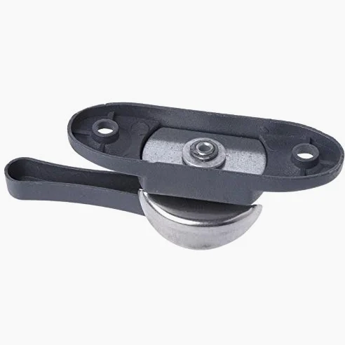 MRKU Maniglie per finestre, Serrature per Porte in plastica e Metallo, antifurto, Sicurezza, scorrevoli, bidirezionali, a Mezzaluna, Accessori per ferramenta