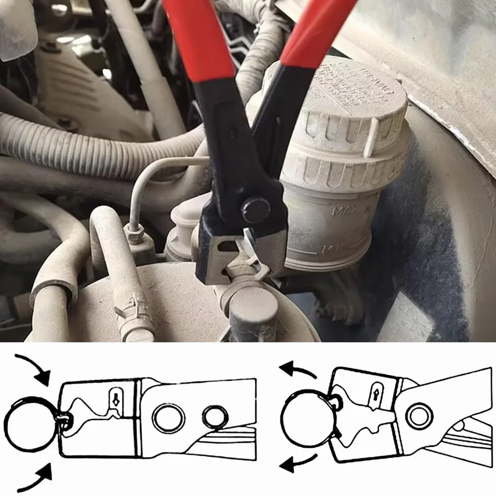 Pinza per Fascette Stringitubo Clic, Pinze Angolari per Collare, Universale Clic-R