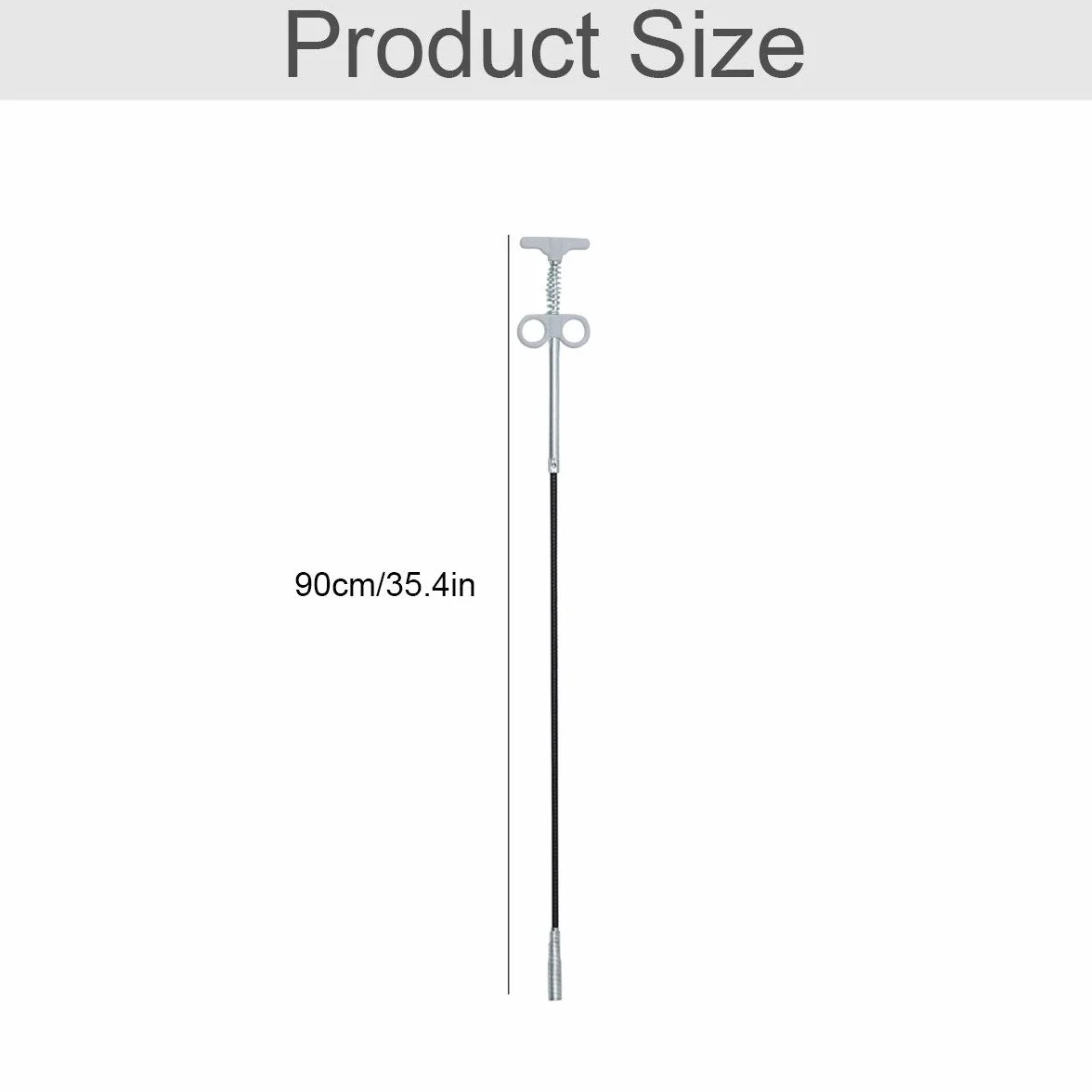 Pinza con griffe flessibile 4 griffe 90 cm Strumento per pulizia tubi scarico cucina bagno