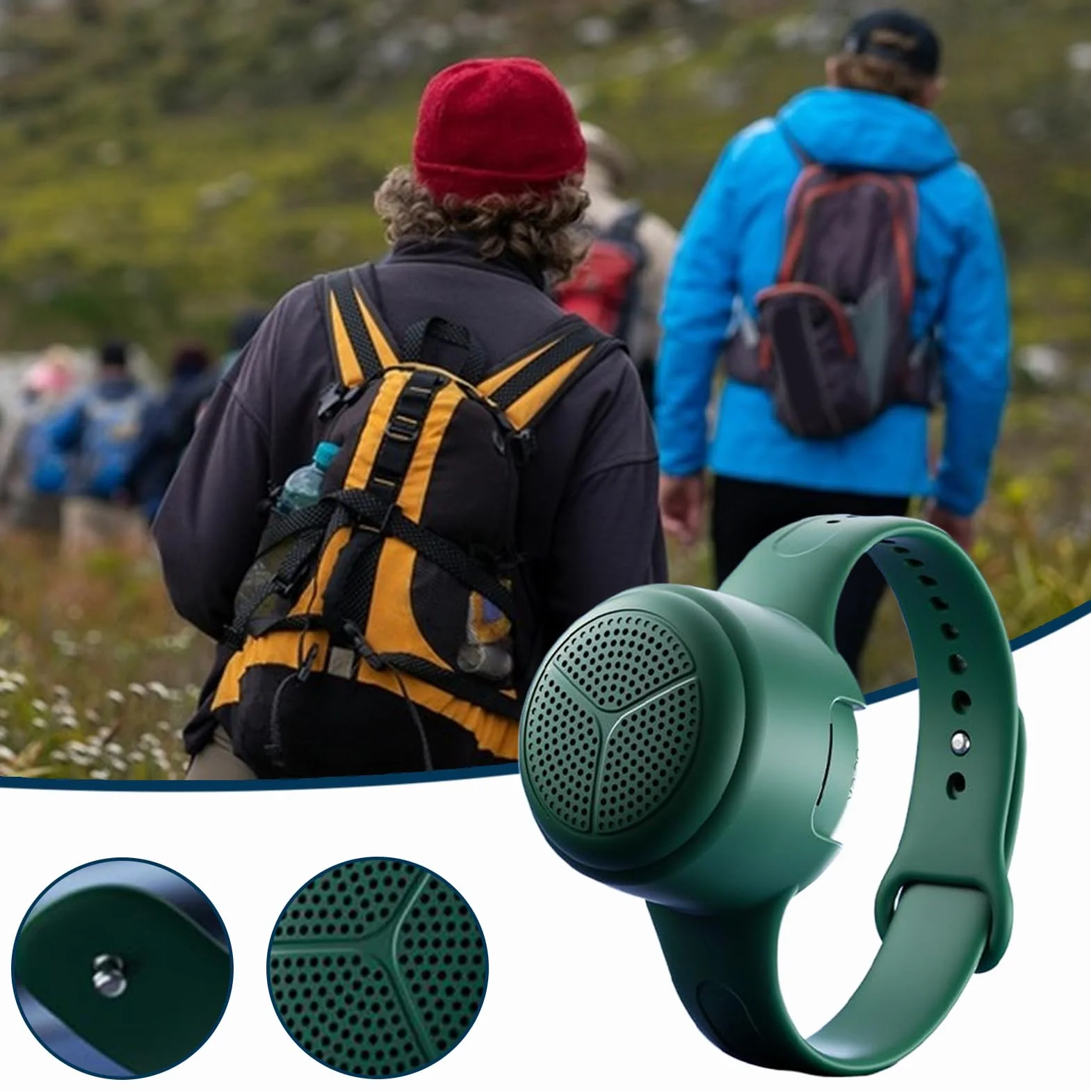 Altoparlante Indossabile | Cassa Audio da Polso | Batteria a Lunga Durata Lettore Audio Musicale da Polso per Viaggi, Moto, Arrampicata, Allenamenti, Ciclismo e Attività all'Aperto