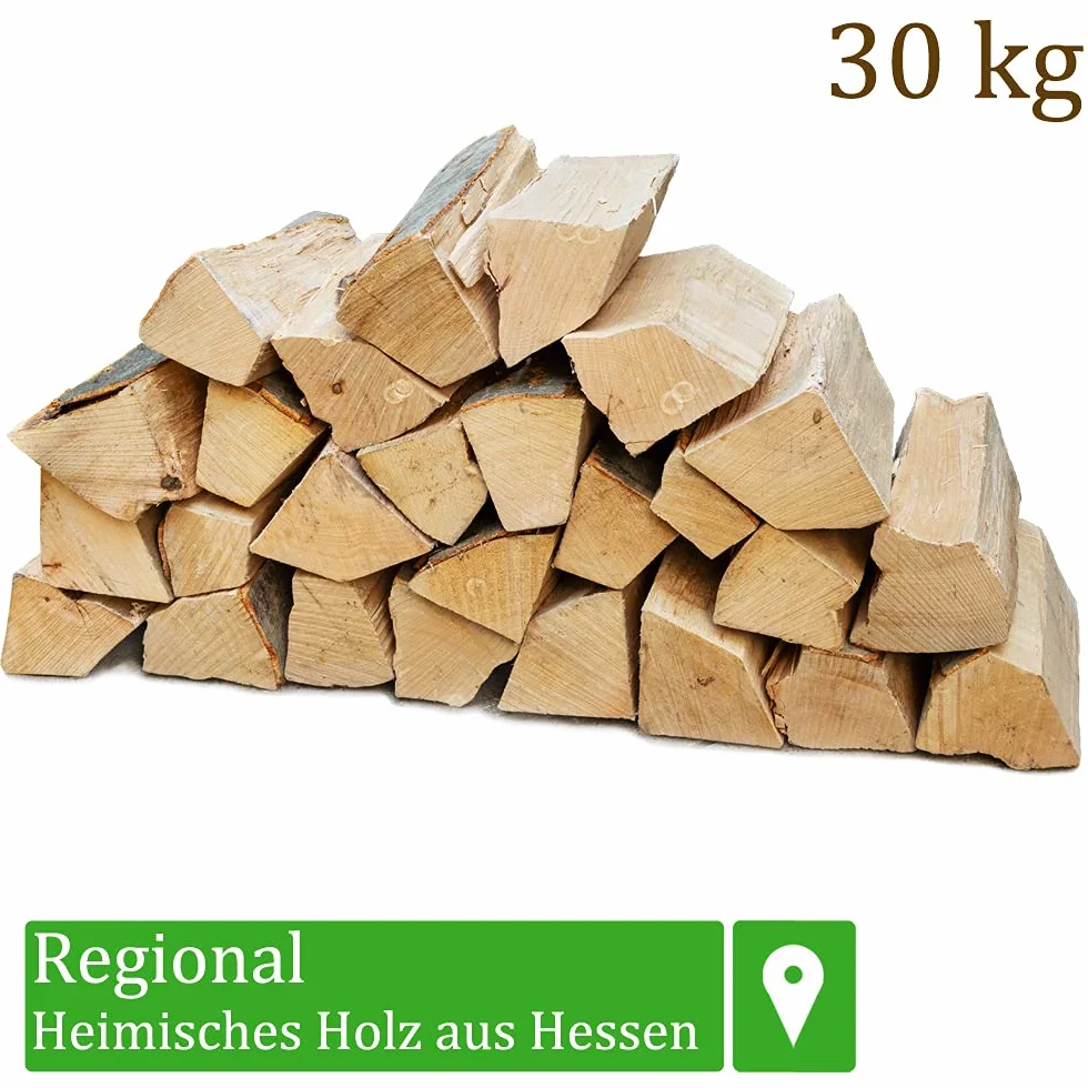 Legna da Ardere 30 kg per Stufa e Camino Ceppi 25 cm Flameup