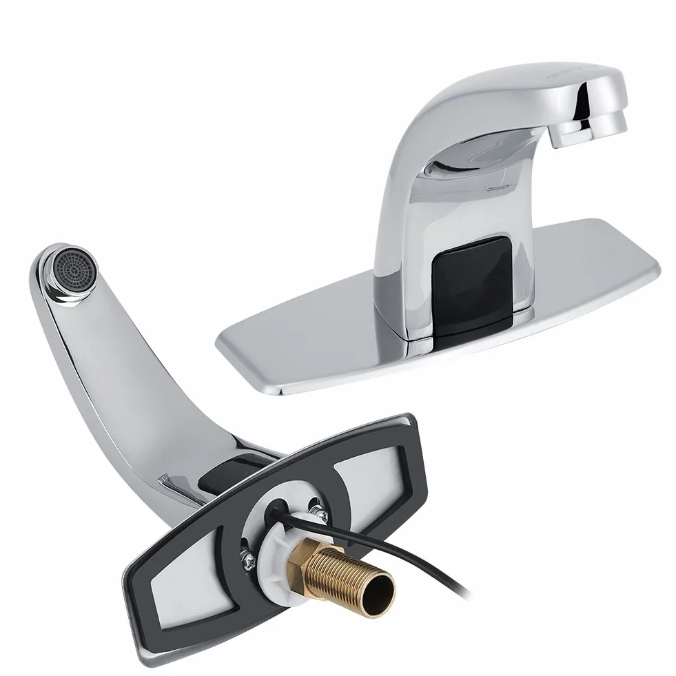 Rubinetto automatico a infrarossi per lavello bagno con scatola di controllo