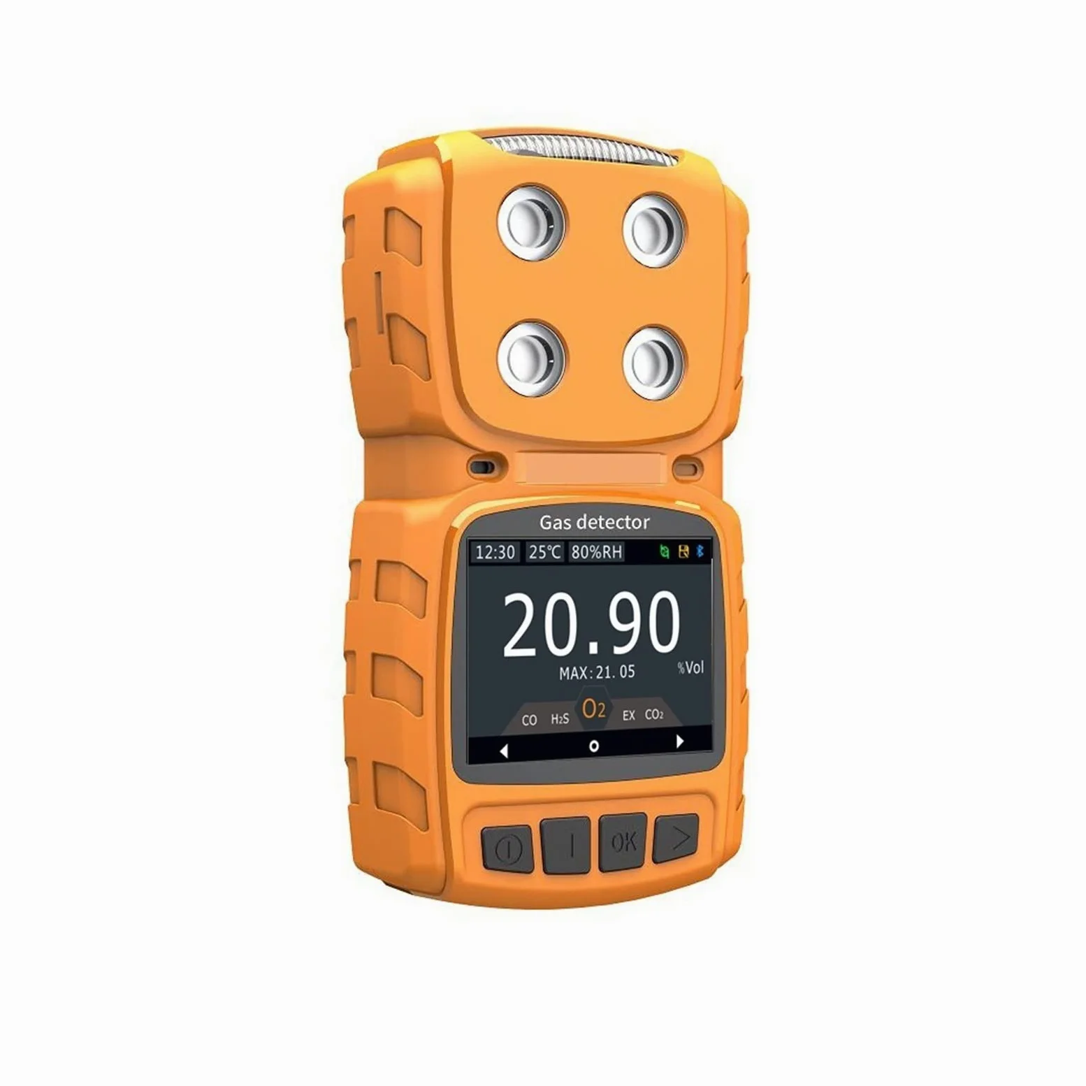 Rilevatore di Gas infiammabile Portatile rileva CH4 Concentrazione del metano 0-100% Vol Alarm Diffusore,Sensori Ad Alta Sensibilità(0-100% Vol)