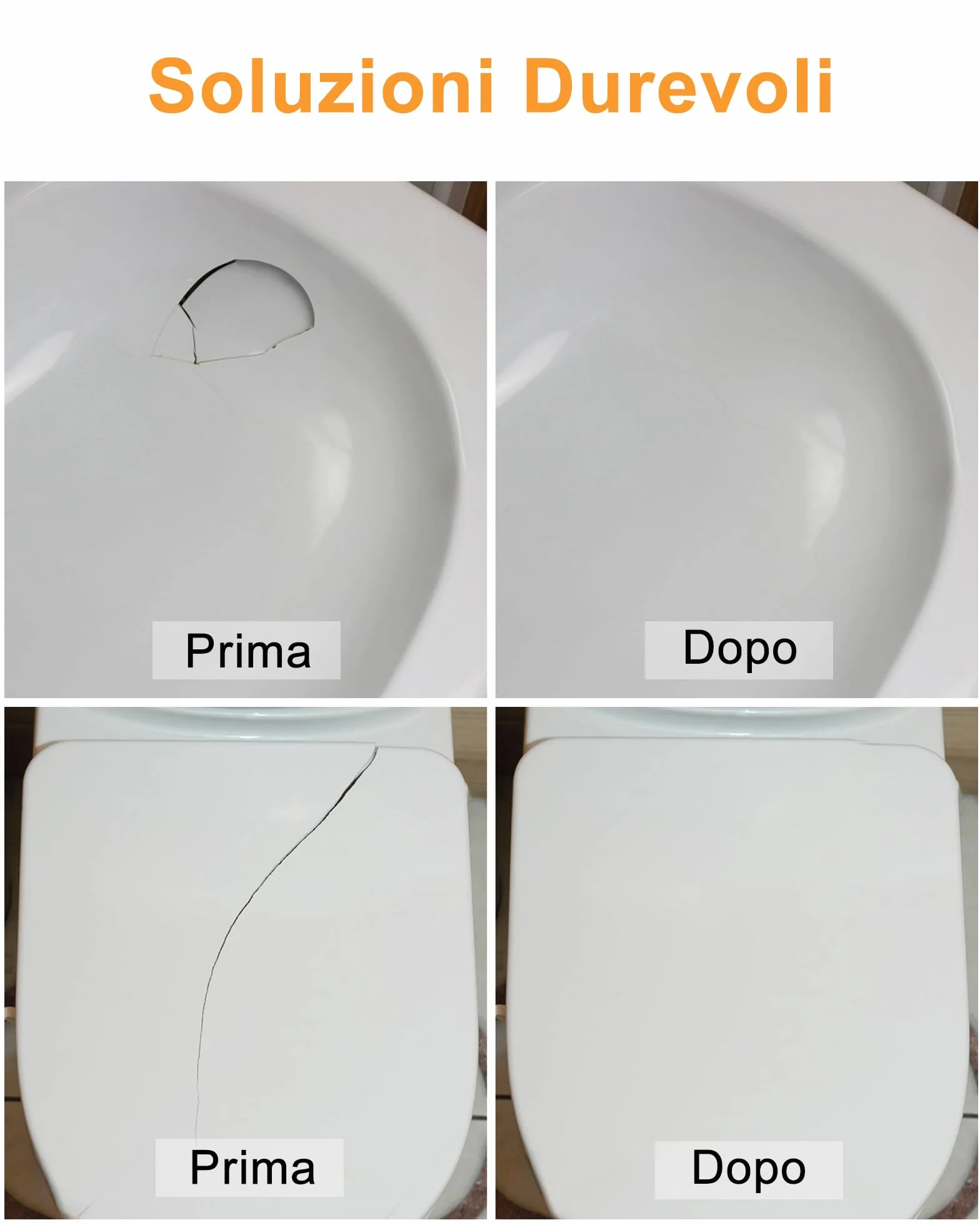 Kit Riparazione Piastrelle Vasca da Bagno per Scheggiature Ammaccature Scalfitture Crepe Gres Porcellanato Ceramica Multi Colori