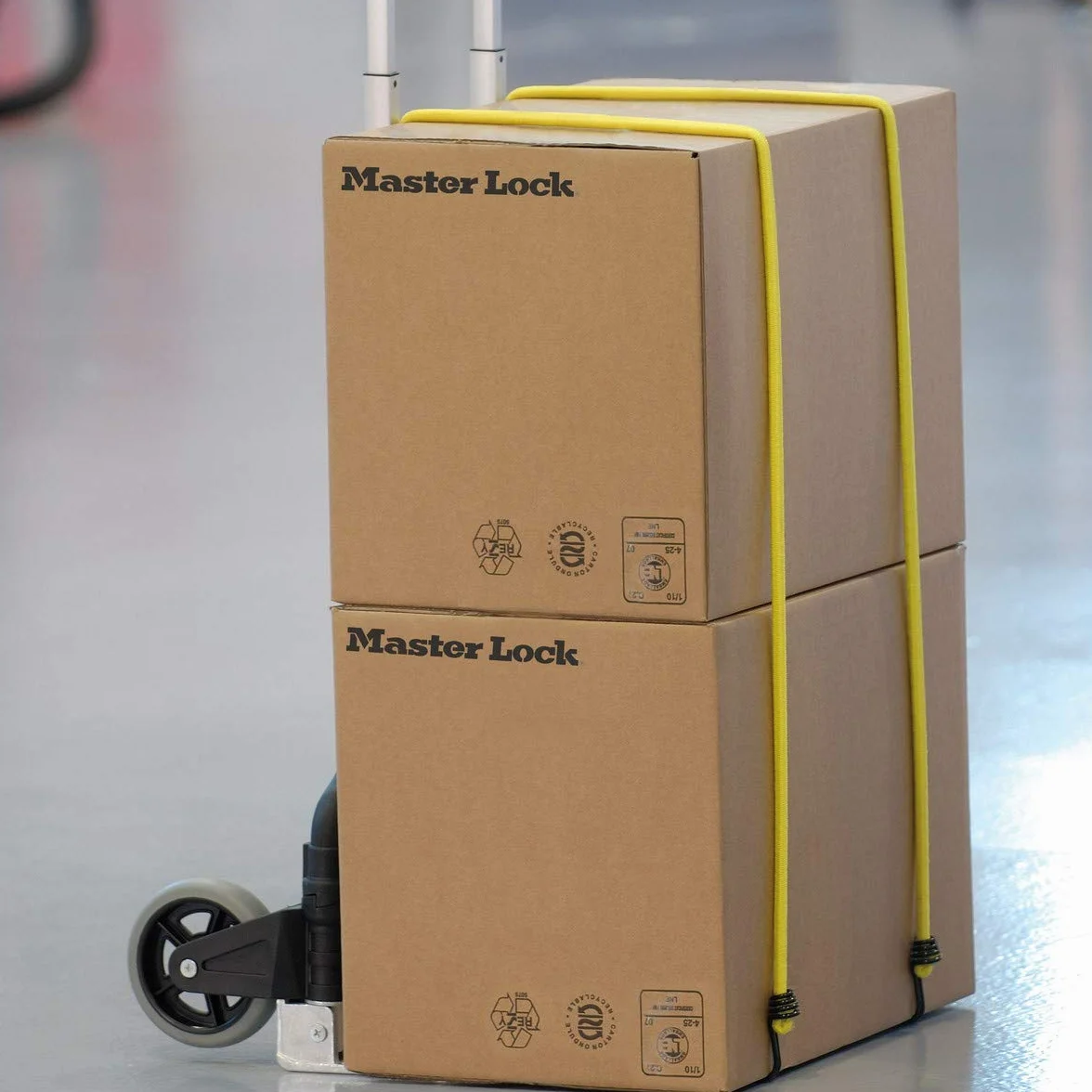Master Lock 3040EURDAT Cavi Elastici con Ganci Invertito Adatto per Giardinaggio, Trasporto, Trasloco, Campeggio Rosso/Verde/Giallo, 2 x 60 cm + 2 x 80 cm + 2 x 100 cm