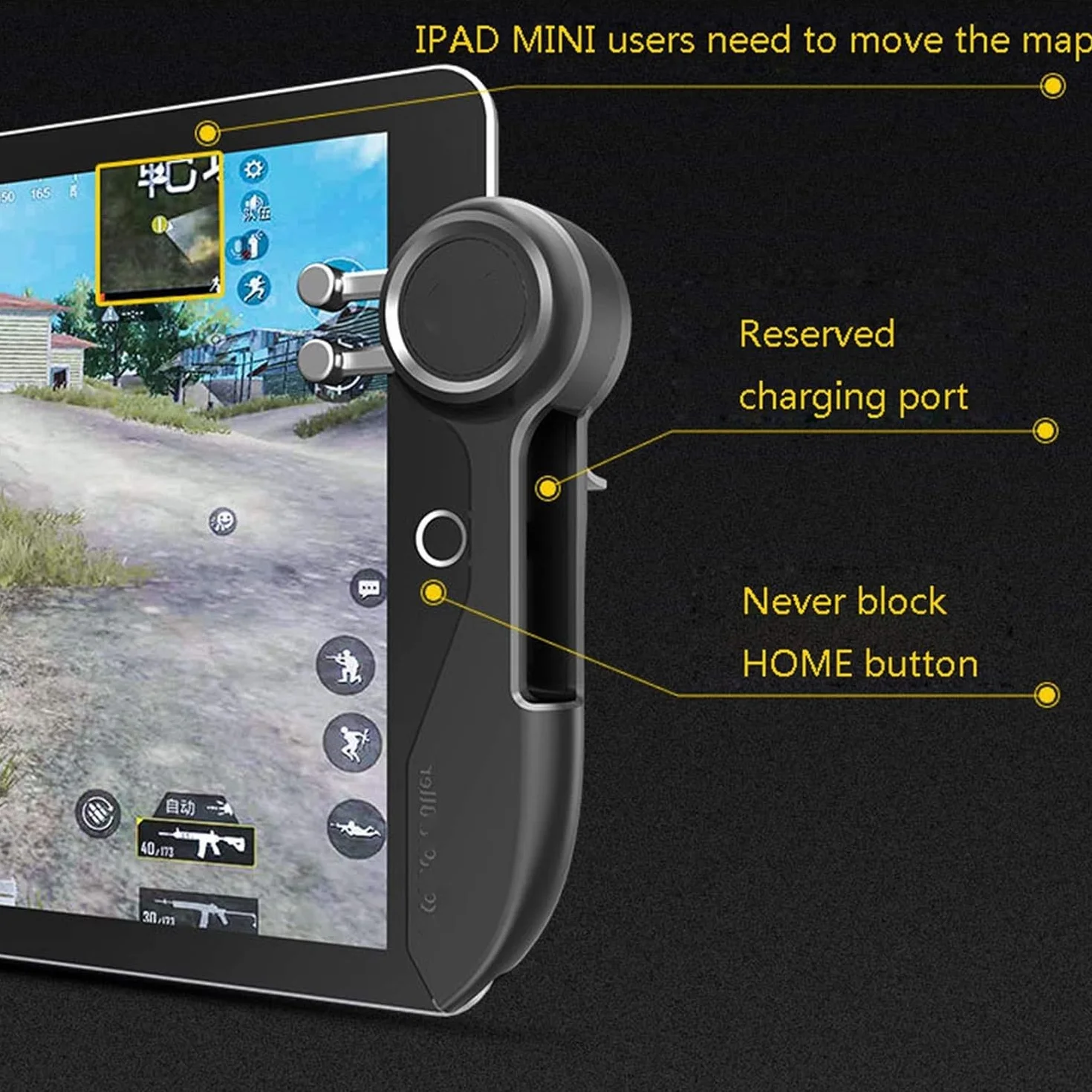SHEAWA PUBG Controller di Gioco Joystick Trigger Maniglia Sparatutto Fuoco Mira Pulsante Gamepad per iPad Tablet PUBG Accessori di Gioco