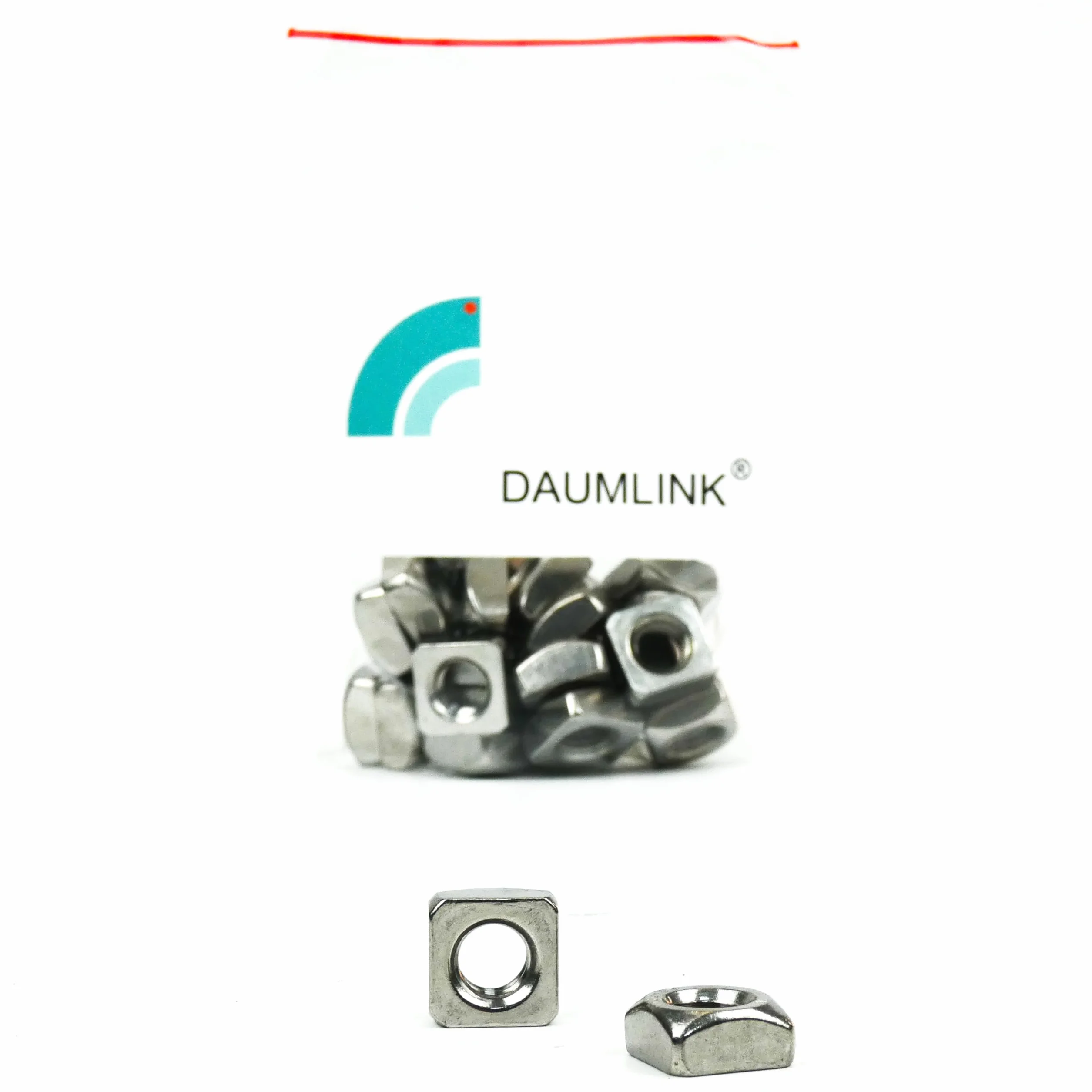 Dado quadrato DIN 557 Acciaio inox A2 V2A M8 25 pezzi