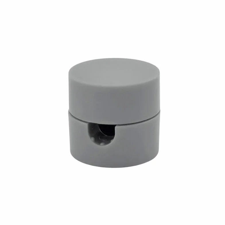 Perni da parete e da soffitto 5 pezzi Ø 19 mm altezza 18 mm supporto per cavi in tessuto grigio