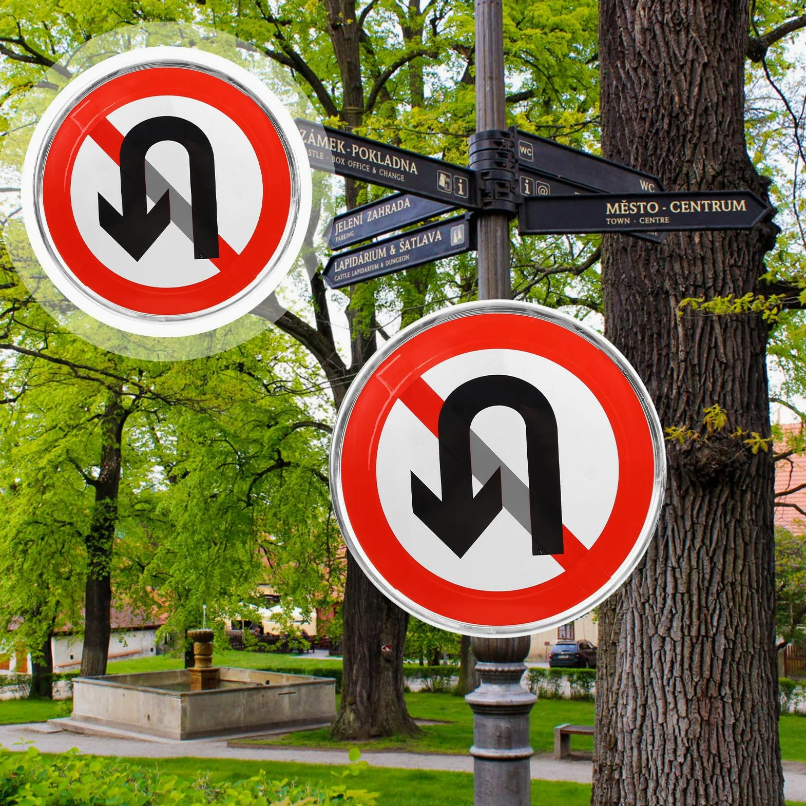 Cartello Vietato Invertire in Alluminio per Vialetto Privato | Targa Riflettente, Stampa Nitida e Visibile, Adatta a Strada e Accesso Residenziale
