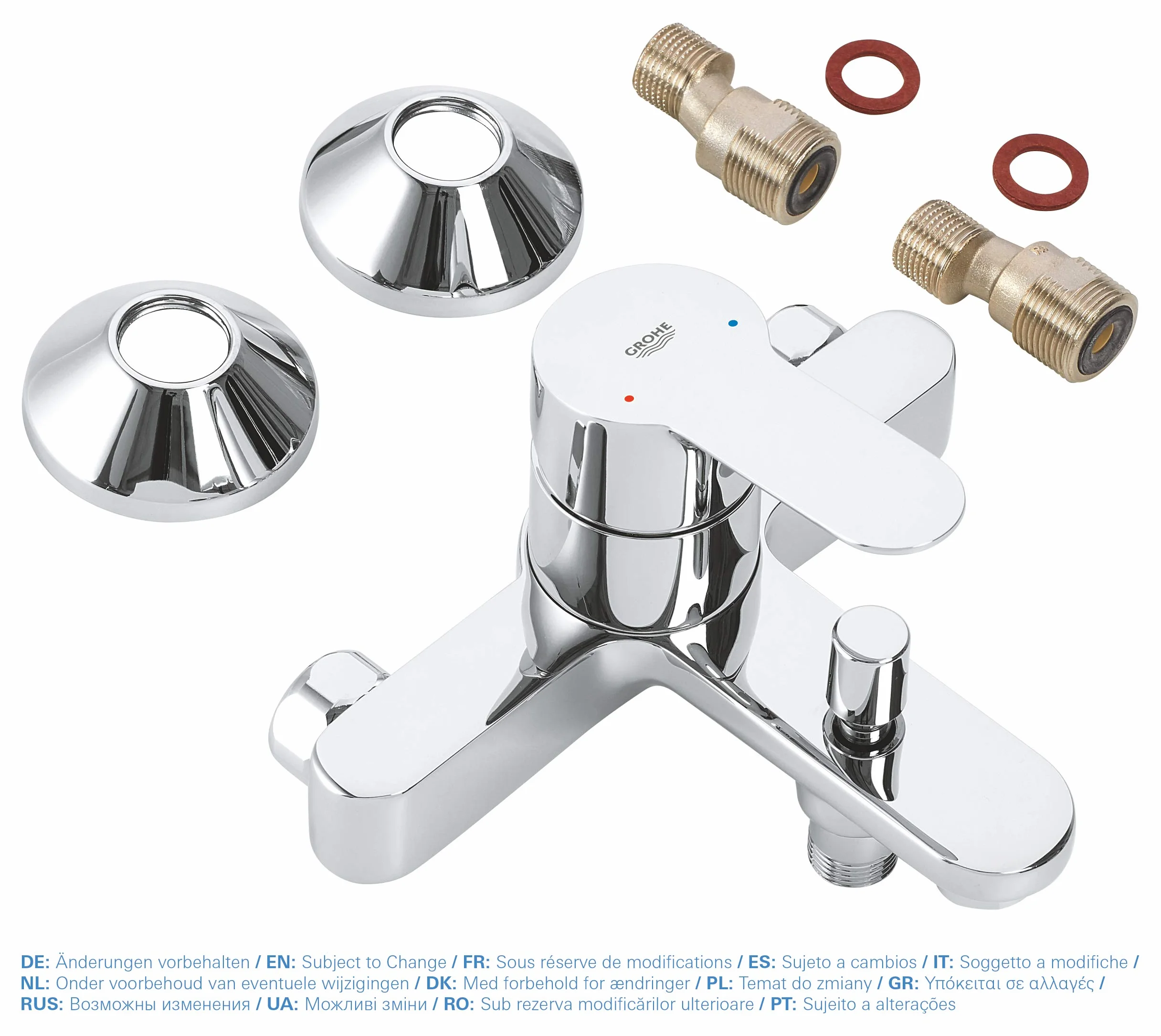 Grohe Miscelatore Monocomando per Vasca-Doccia Bauedge 23334000, Cromo