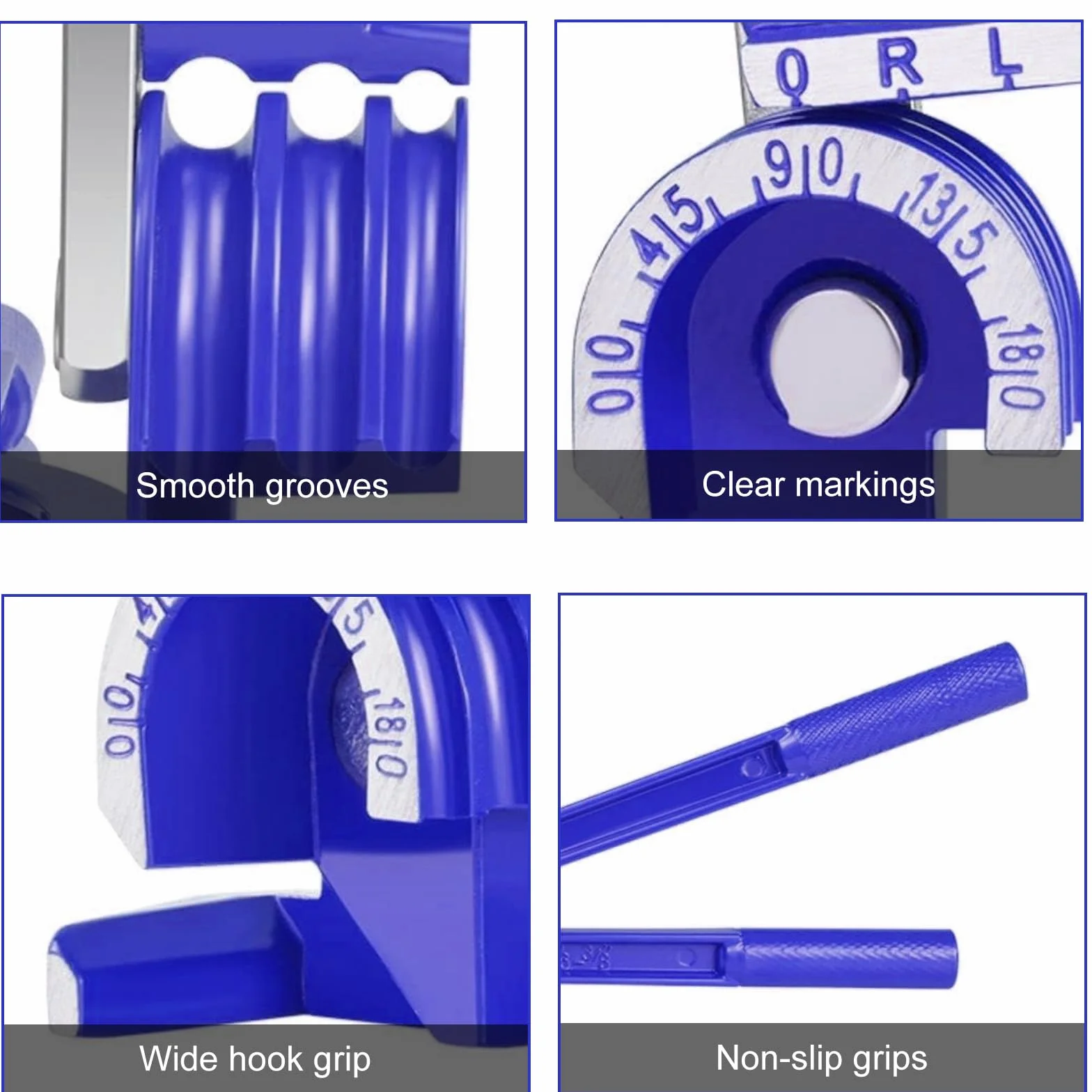 Strumento Piegatubi Manuale, Curvatubi Manuale per Tubi, Piegatubi Rame 180 Gradi, 3 in 1 Pinza Piegatrice per Tubo, 1/4"5/16" 3/8"Curvatubi Per Tubo Rame Rame Alluminio Ottone Metallo Metallo