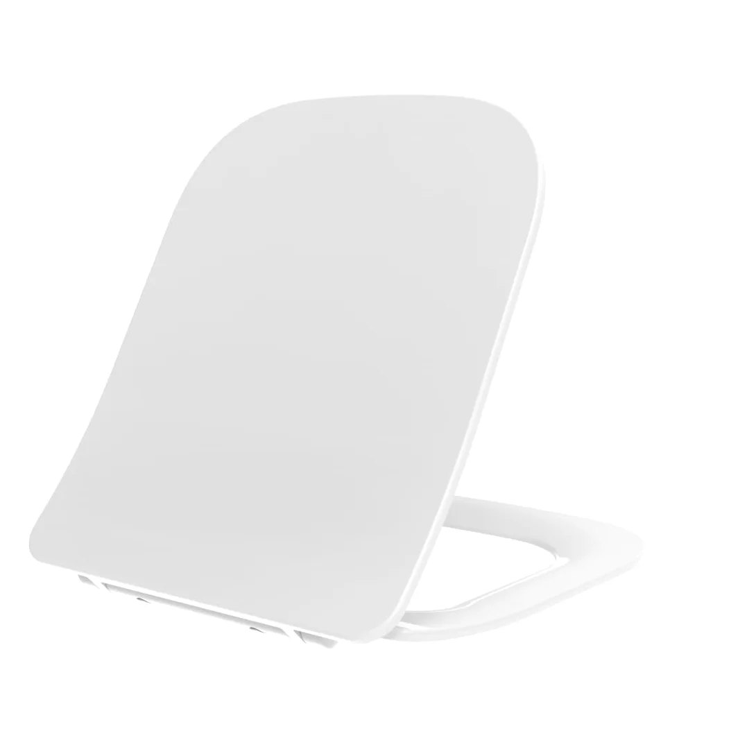 Kiamami Valentina - Copriwater quadrato in termoindurente slim con chiusura rallentata