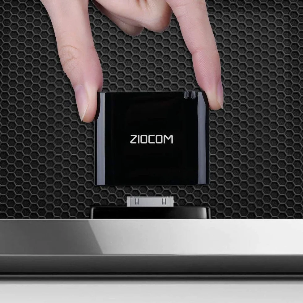 ZIOCOM Adattatore Bluetooth a 30 pin per Bose iPhone iPod SoundDock e altri altoparlanti dock a 30 pin con cavo Aux da 3,5 mm (non per auto e moto)