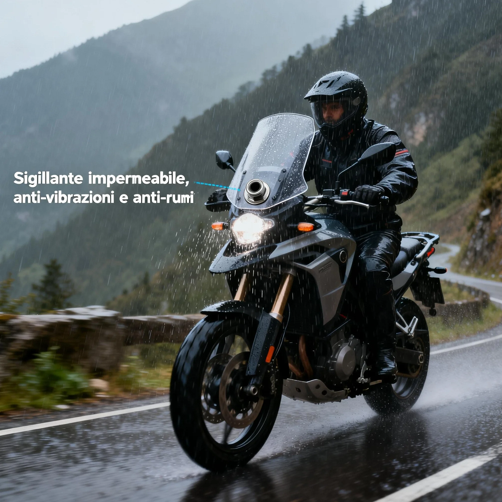 Kit Fissaggio Moto M5 10 Pezzi Viti Alluminio Dadi Gomma Rondelle Trasparenti Set Parabrezza Carene Antivibranti Chiave Brugola