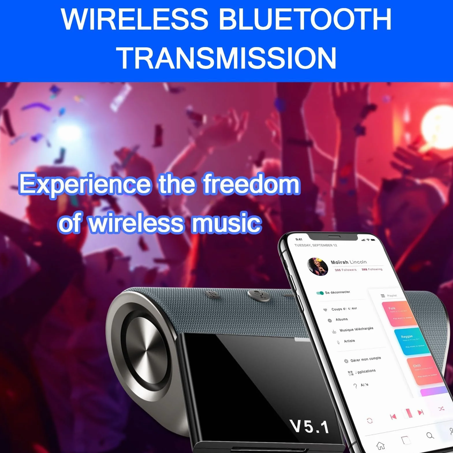 Adattatore Bluetooth 5.1 a 30 pin per stazione di docking Bose SoundDock, mini ricevitore audio portatile per iPhone/iPod a 30 pin, non adatto per auto o moto