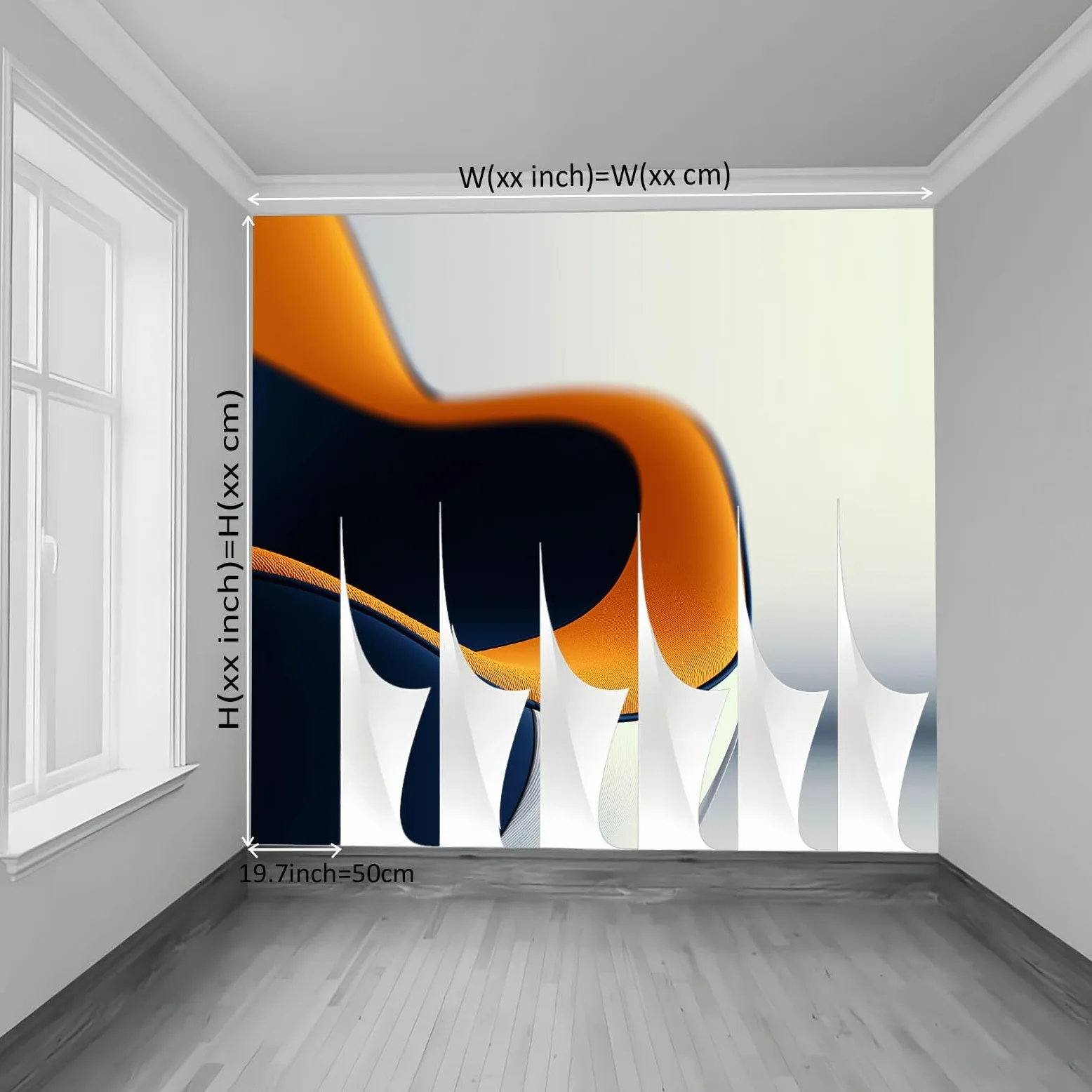 Carta da parati fotografica moderna in stile industriale con forme geometriche, 500 x 280 cm, beige, carta da parati in tessuto non tessuto di alta qualità, decorazione 3D per soggiorno, camera da