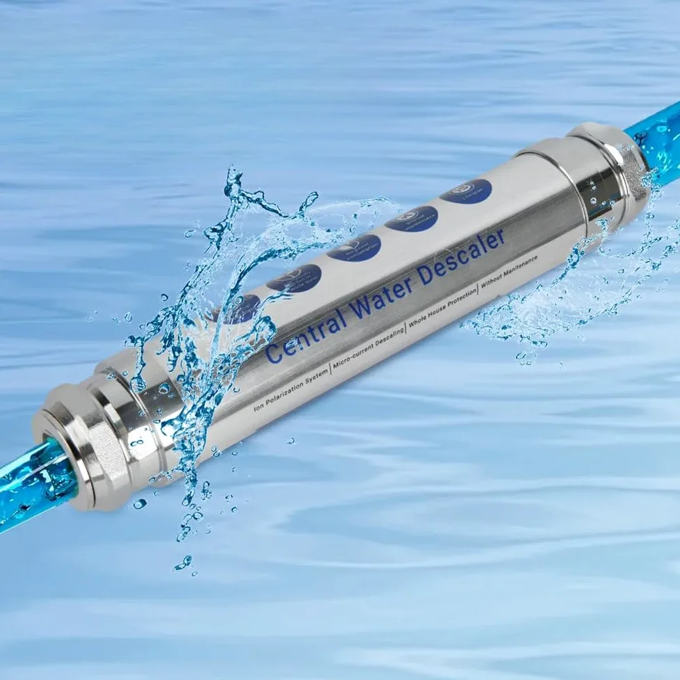 Addolcitore Acqua Acciaio DN15 Compatibile LPS Addolcitore Acqua(DN20) | Acciaio , rimozione minerali duri, protezione impianti idraulici, installazione per semplice, compatto 12x6.5cm