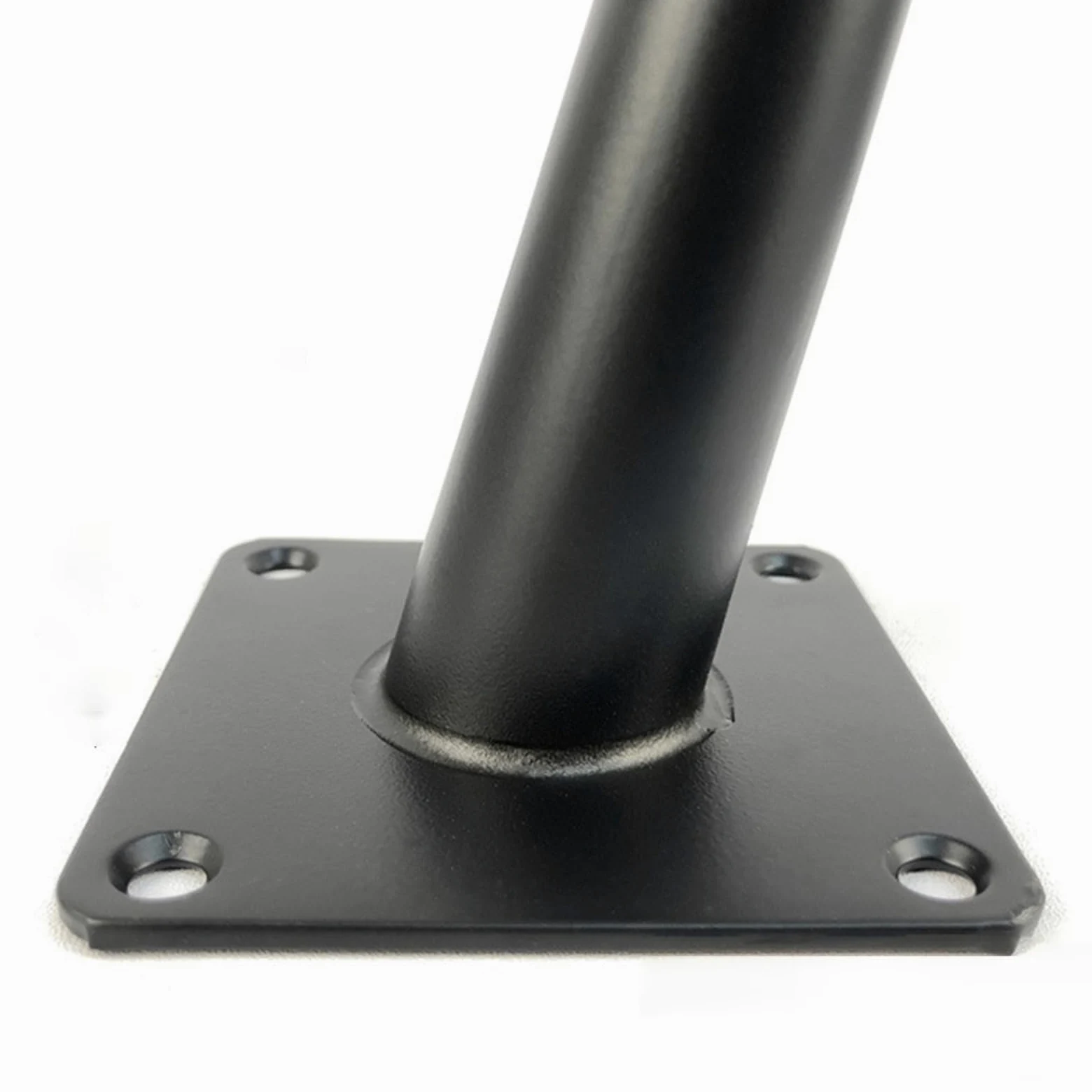 Generico Gambe per Mobili Piedini per Tavolo in Metallo da 30 cm 4 Pezzi Supporto in Acciaio Inox Nero Vernice Spray Piedini per Divano Altezza: 15-30 cm Piedini per Mobile da 30 cm/11,8"
