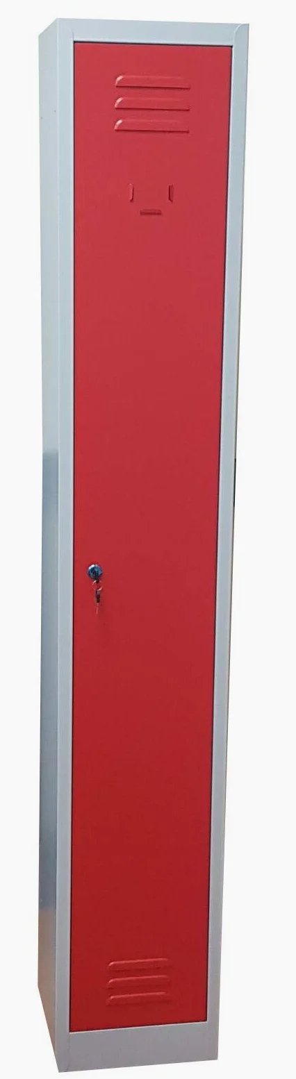 Armadietto spogliatoio in metallo con sistema di aggancio A 3 POSTI, con ante colorate MULTICOLOR, dim.cm.90x30x180h