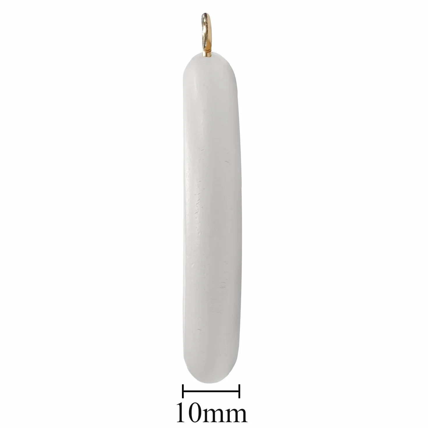 Anelli per Bastoni per Tende Bianco Set di 10 Pezzi