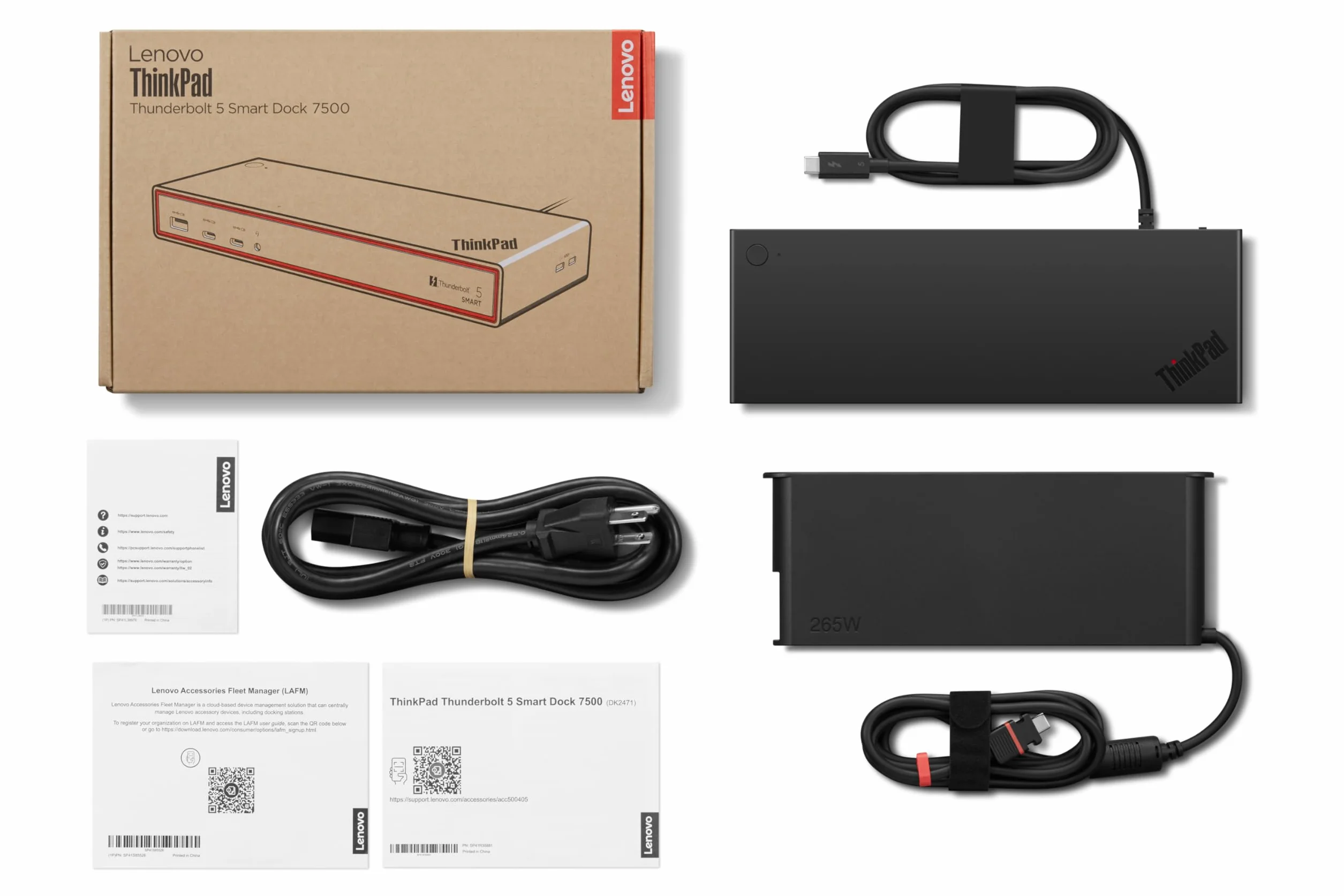 Lenovo ThinkPad Thunderbolt 5 Smart Dock 7500 EU, docking station con 2xDP 2.1 HDMI 2.1 2.5GbE, porte USB-A/USB-C, PD 3.1 fino a 180W