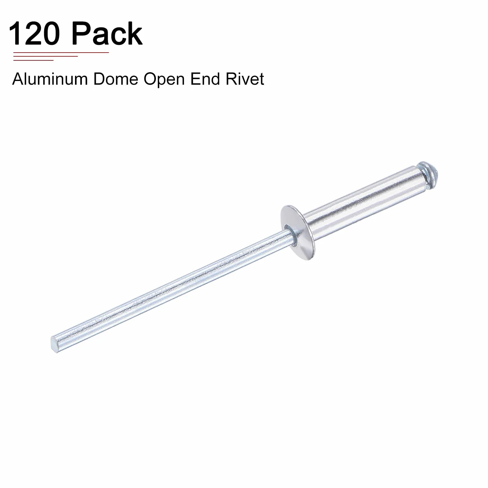 Cieco Rivetti 3.2mm x 15mm Alluminio Cupola Aperto Terminale Rivetto 120pz