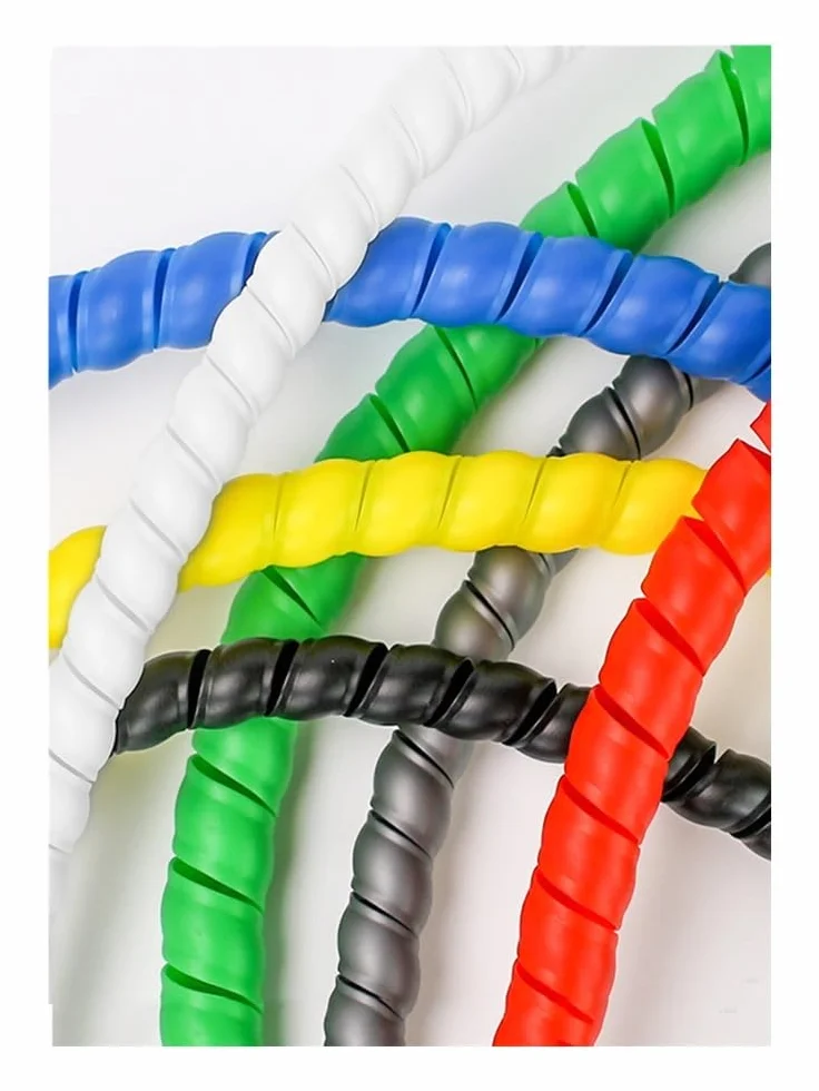 Tubo di avvolgimento da 1/5 m, 8/10/14/16/20/25 mm, guaina di protezione per cavi, guaina protettiva a spirale (giallo, 42 mm x 5 metri)