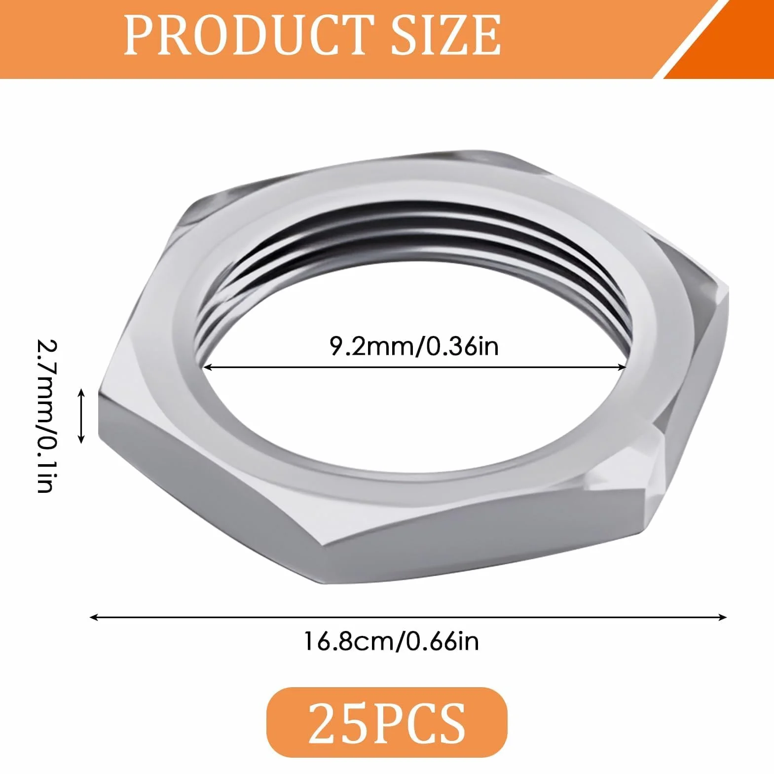 Dado esagonale M10x1 SW12 H.3mm Zincati Ultra Piatti Filettatura Fine ISO DIN 13-5 25 pezzi