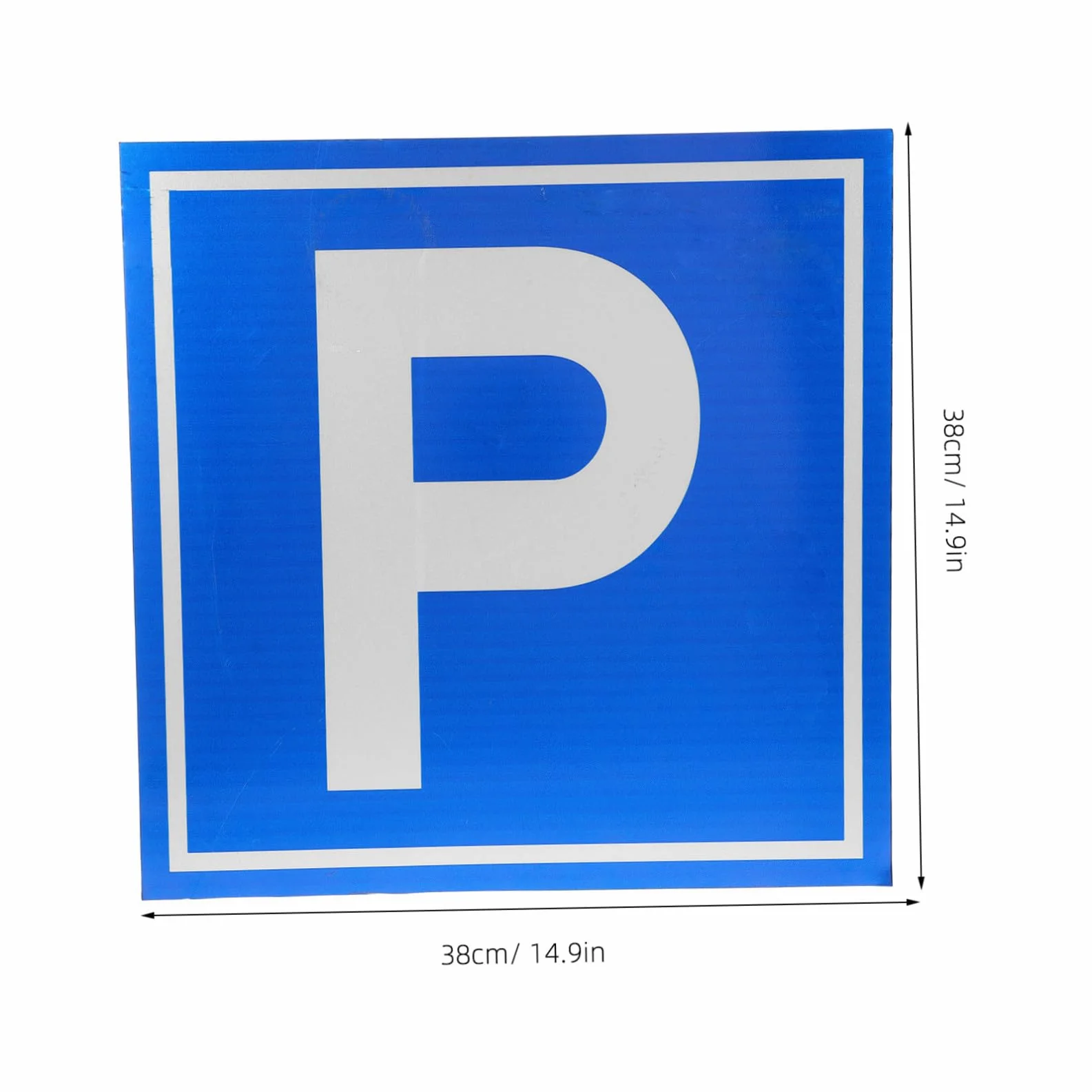 PartyKindom Cartello di Parcheggio Segnaletica Chiara e Facilmente Visibile Simbolo P in Lega di Alluminio per Parcheggi e Siti di Costruzione