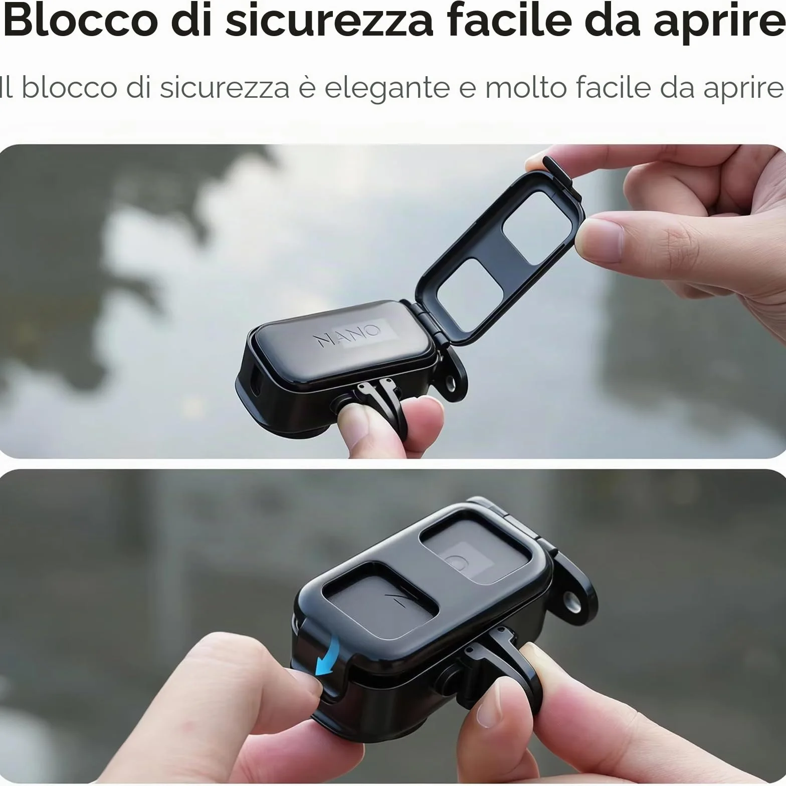 Telaio protettivo Gabbia Plastica per DJI Osmo Nano, Verticale-Orizzontale Adattatore Supporto Espansione Staffa Accessori per DJI Osmo Nano per treppiede/bastone selfie/zaino bicicletta clip