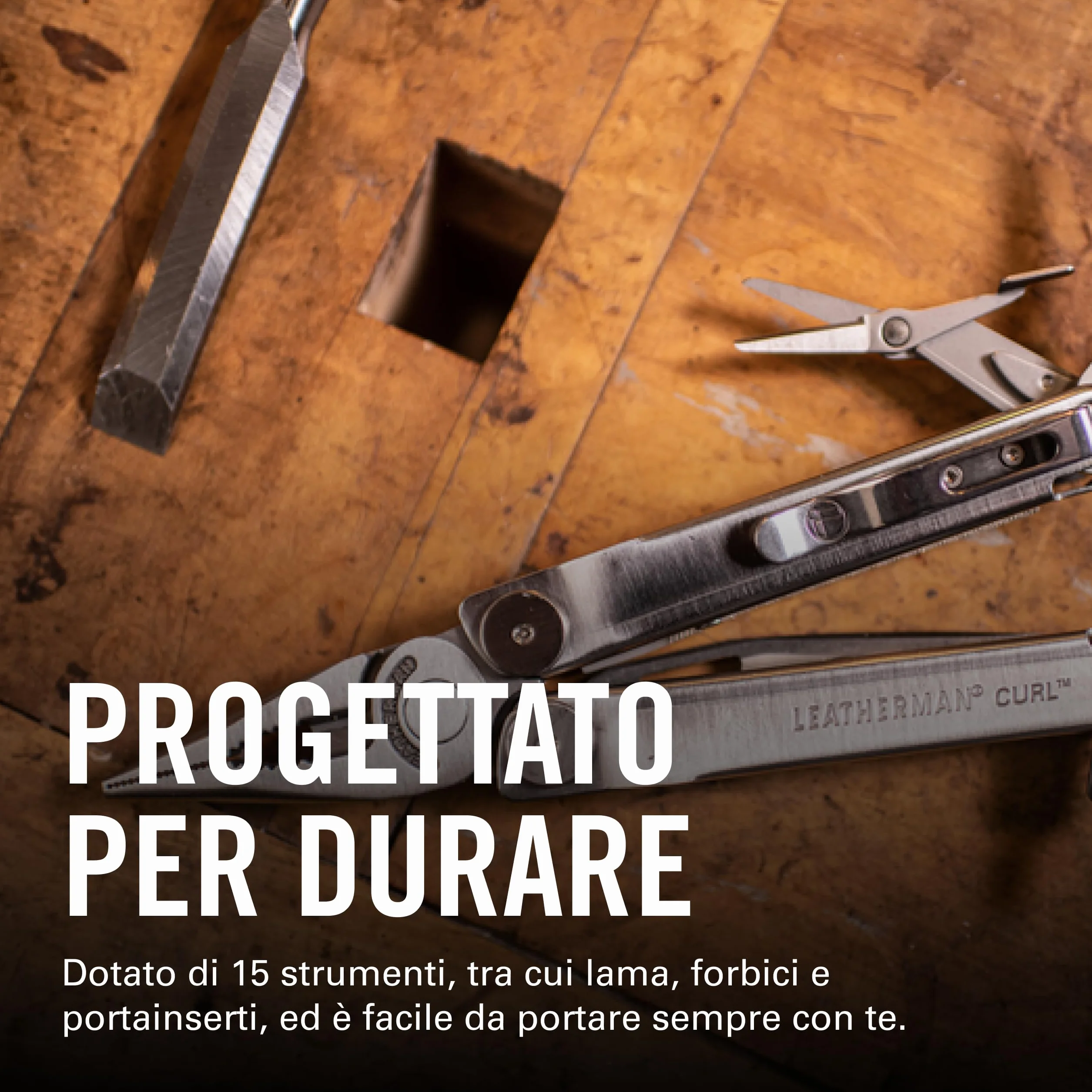Leatherman Curl Multiutensile 15 Strumenti Acciaio Inossidabile Outdoor Campeggio