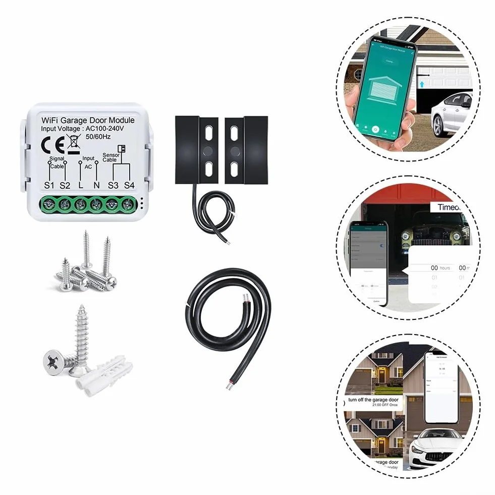 Sensore WiFi per porta garage con supporto Alexa e Assistente vocale
