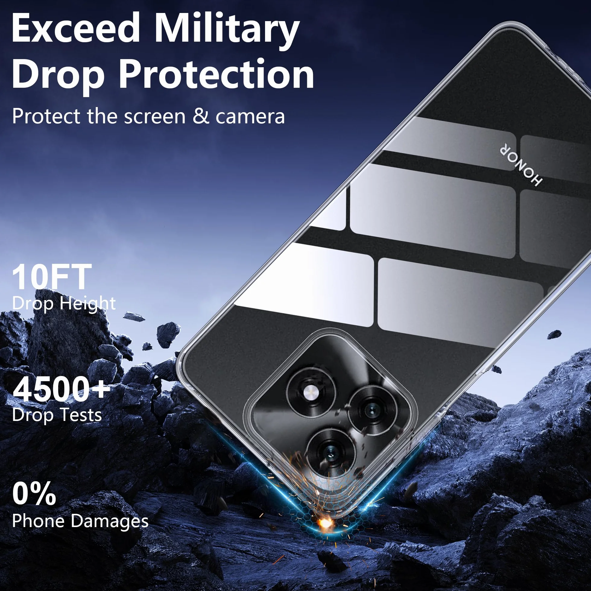 Fitudoos Cover per Honor X5C Plus,Custodia Sottile in TPU Morbido, Silicone Liquido Premium Custodia Protettiva per Honor X5C Plus- Trasparente.