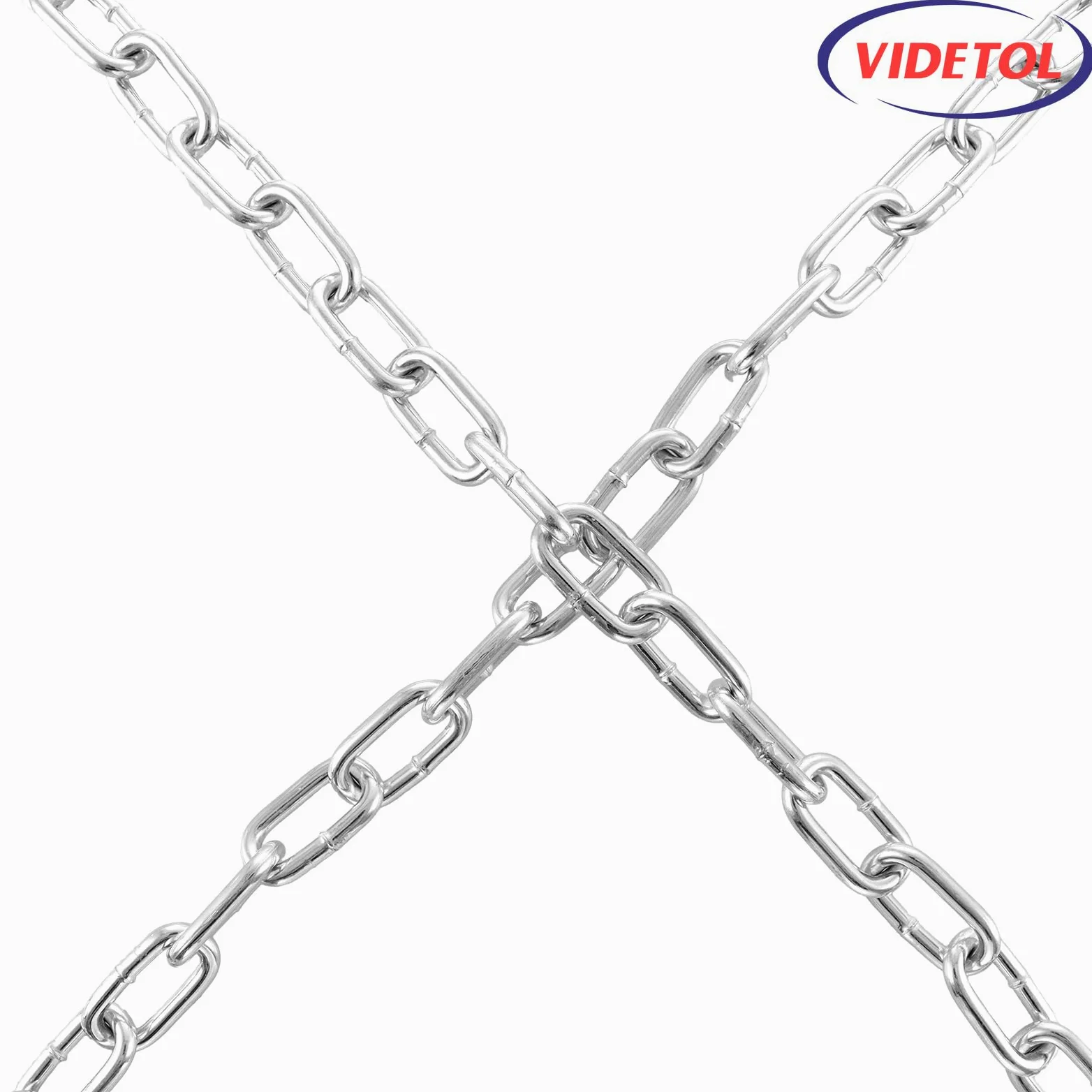 Catena in acciaio inox 304, lunghezza 6 m, maglia resistente da 5 mm, in acciaio zincato saldato, per cancelli di recinzione, porta del garage, catena a battente e serratura di sicurezza per
