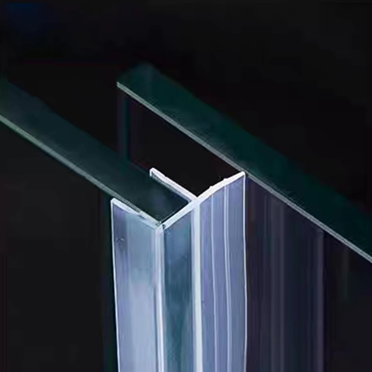Guarnizione Laterale Per Porta Doccia Scorrevole In Vetro Da 6/8/10/12 Mm | Con Flip Da 20 Mm, Ferma Le Perdite Della Doccia, Crea Una Barriera D'acqua, Guarnizione Per Porta Della Doccia Del Bagno
