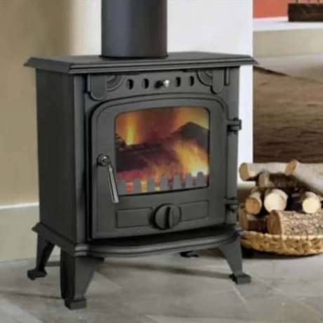 Stufa a legna/Termocamino Compatto in Ghisa 5/8 kW (Cod. 5805)