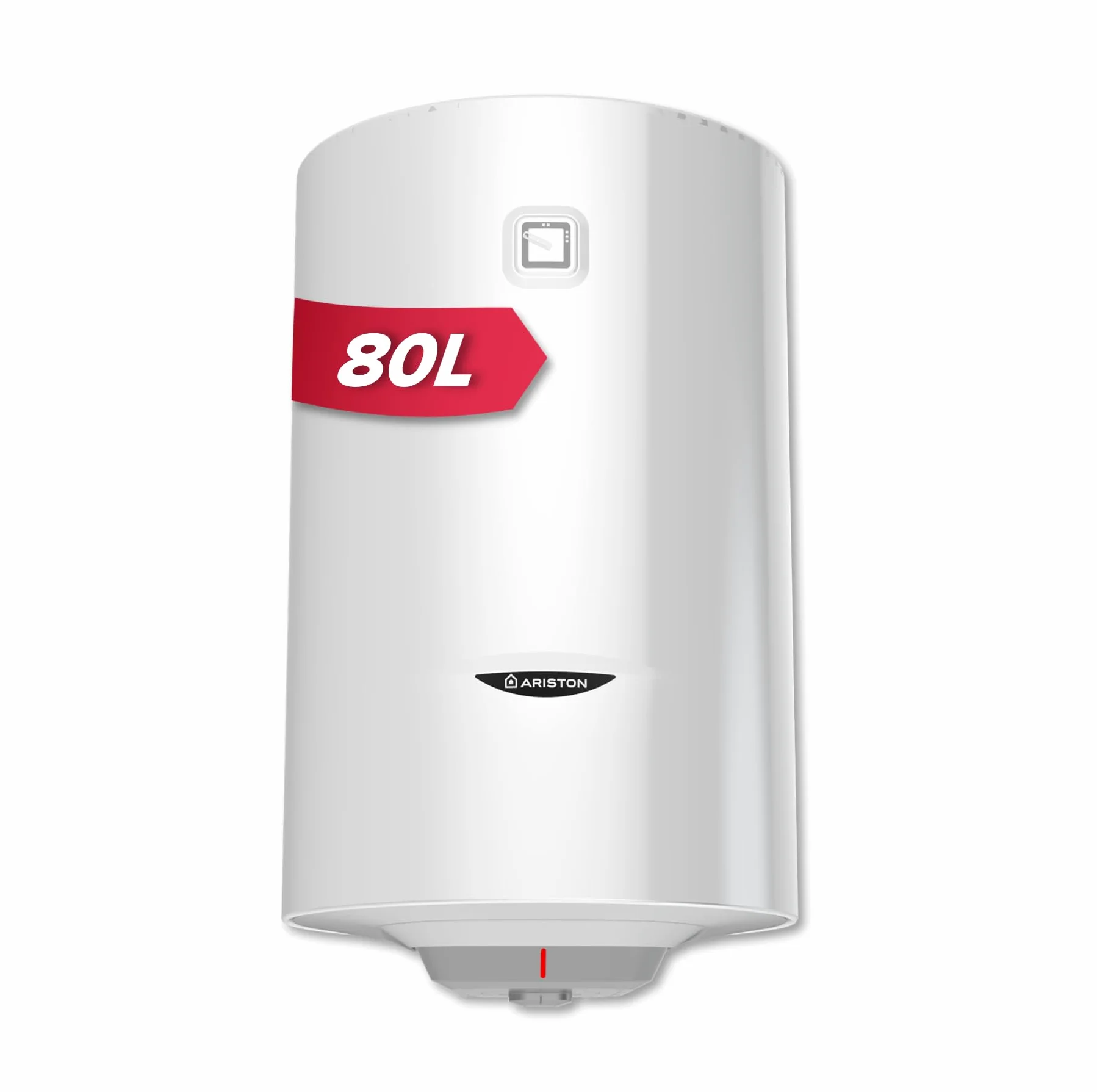 Ariston Pro1 R Scaldabagno Elettrico 80 Litri | Verticale, Resistenza Corazzata Sommersa - Regolazione della Temperatura Esterna e Meccanica